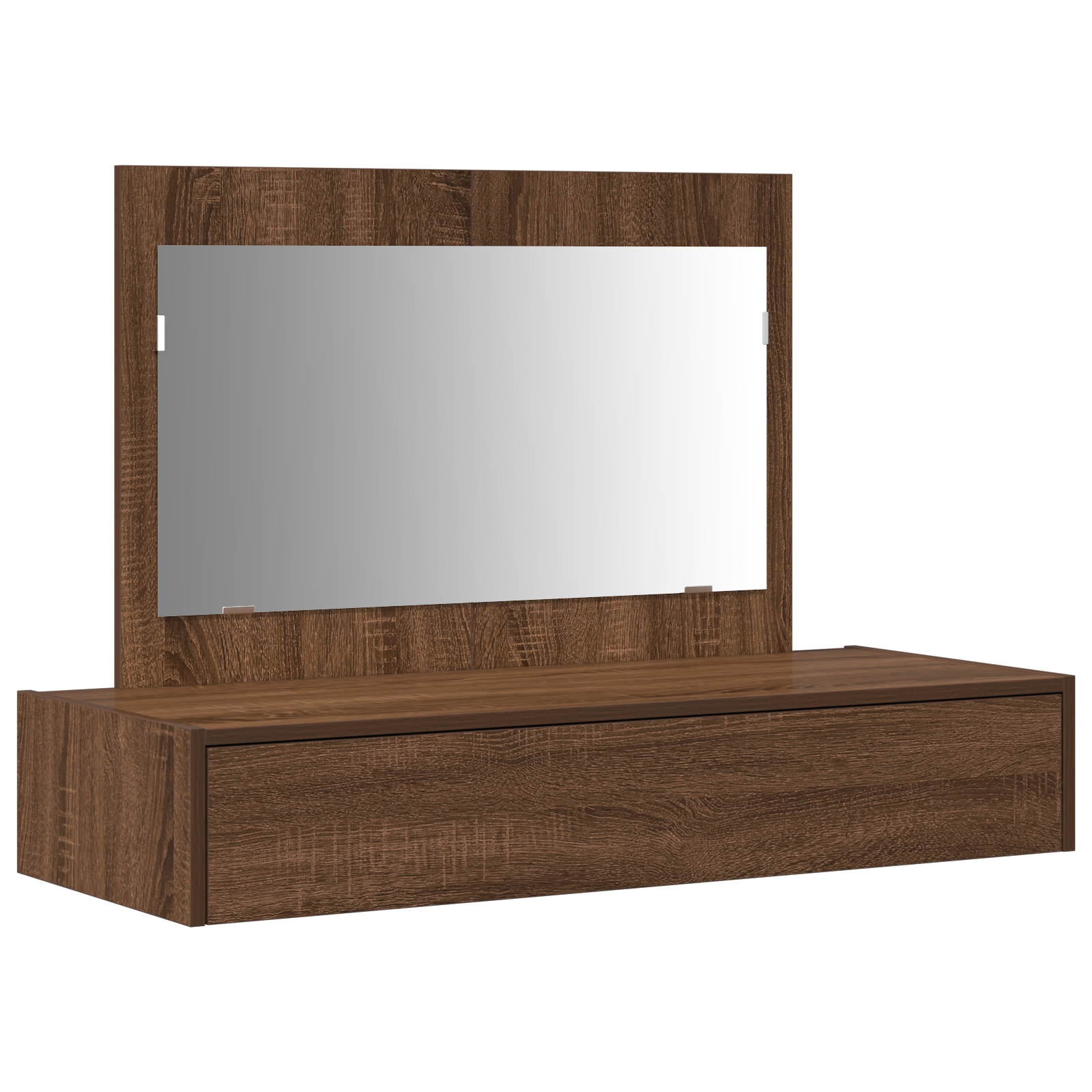 Wall Hanging Dressing Table Brown Oak 100x40x70 cm - Image 2