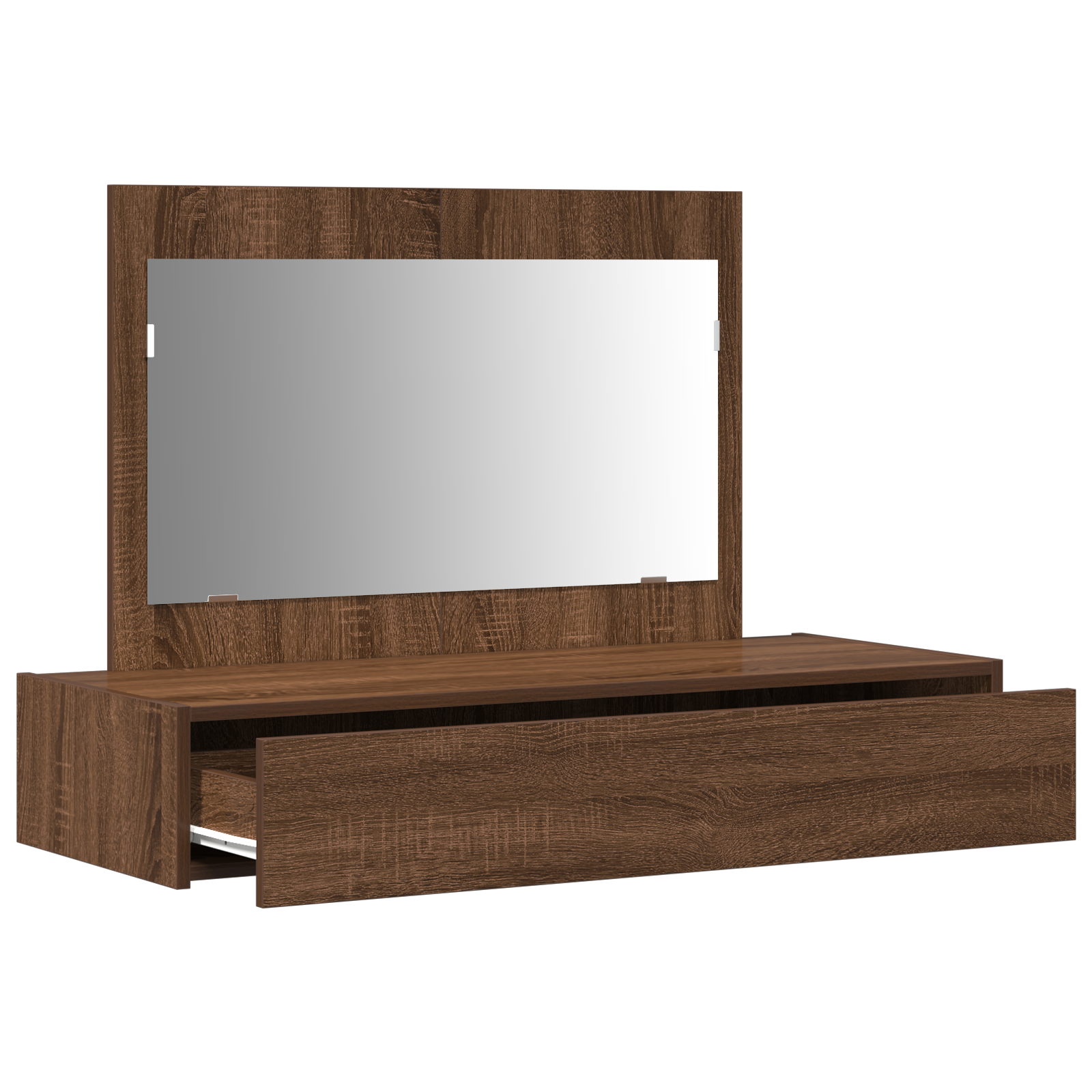 Wall Hanging Dressing Table Brown Oak 100x40x70 cm - Image 5