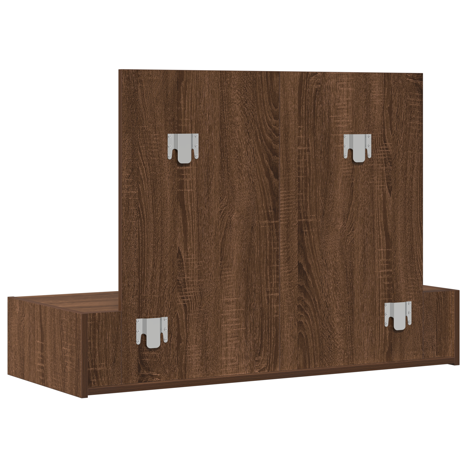 Wall Hanging Dressing Table Brown Oak 100x40x70 cm - Image 8