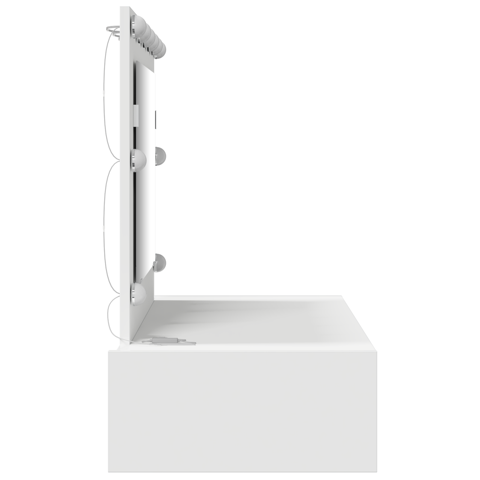 Riietumislaud sahtliga Valge 100 x 40 x 70 cm Tehispuit - Image 6