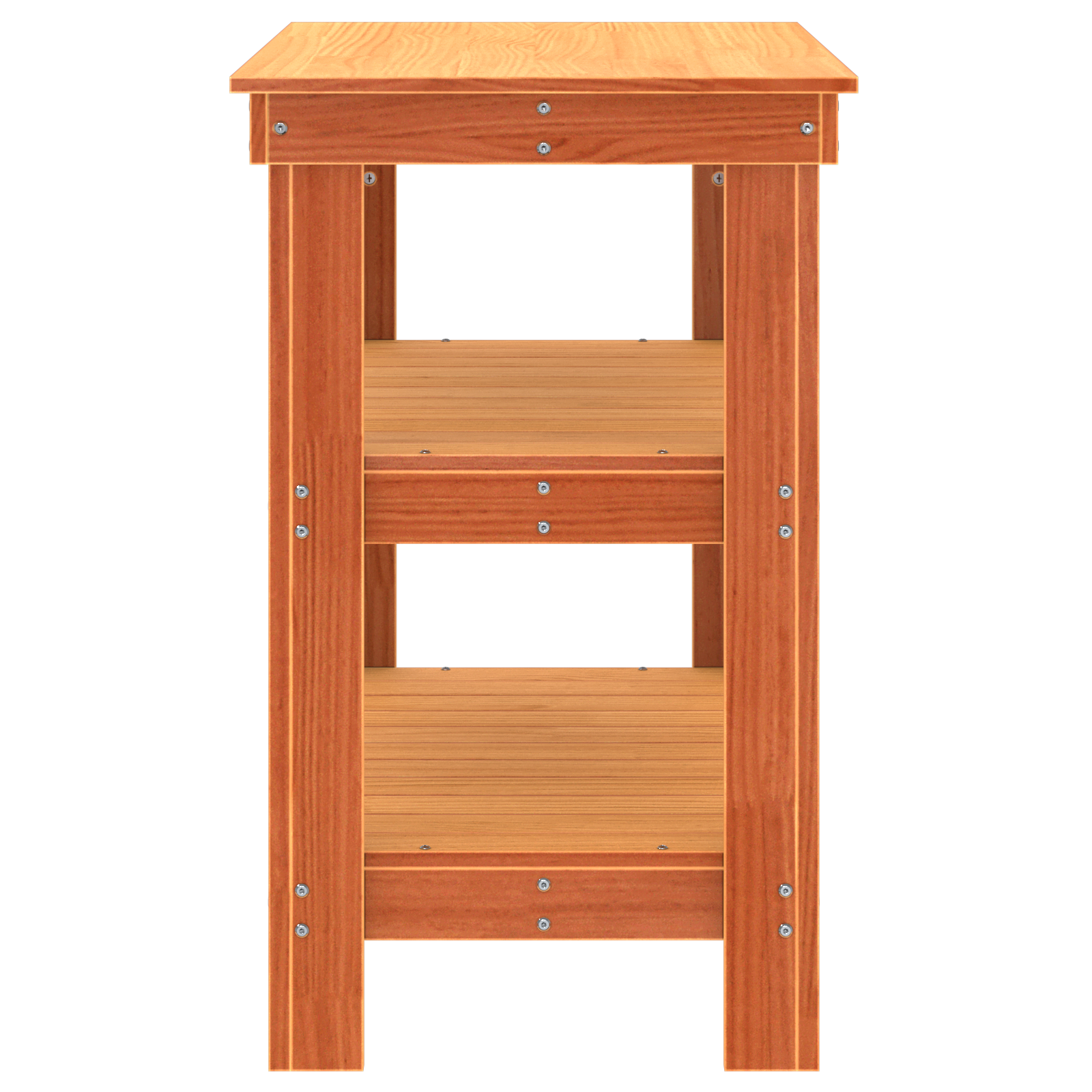 Delovna miza Voskast rjav 78,5 x 50 x 80 cm Masivno borovo les - slika 6