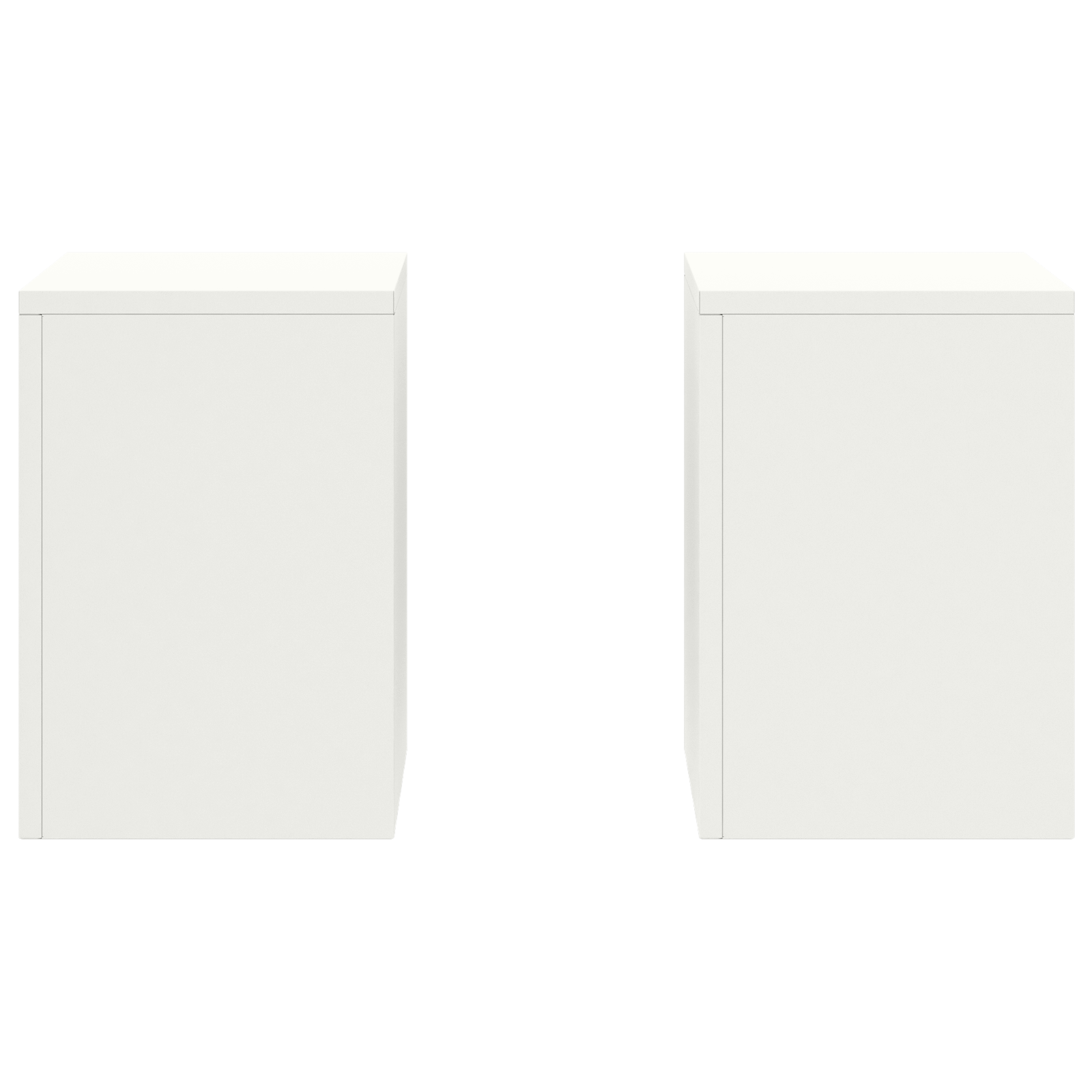 Outdoor Plant Stands Pillar 2 pcs White 24x24x35 cm Steel - Image 6