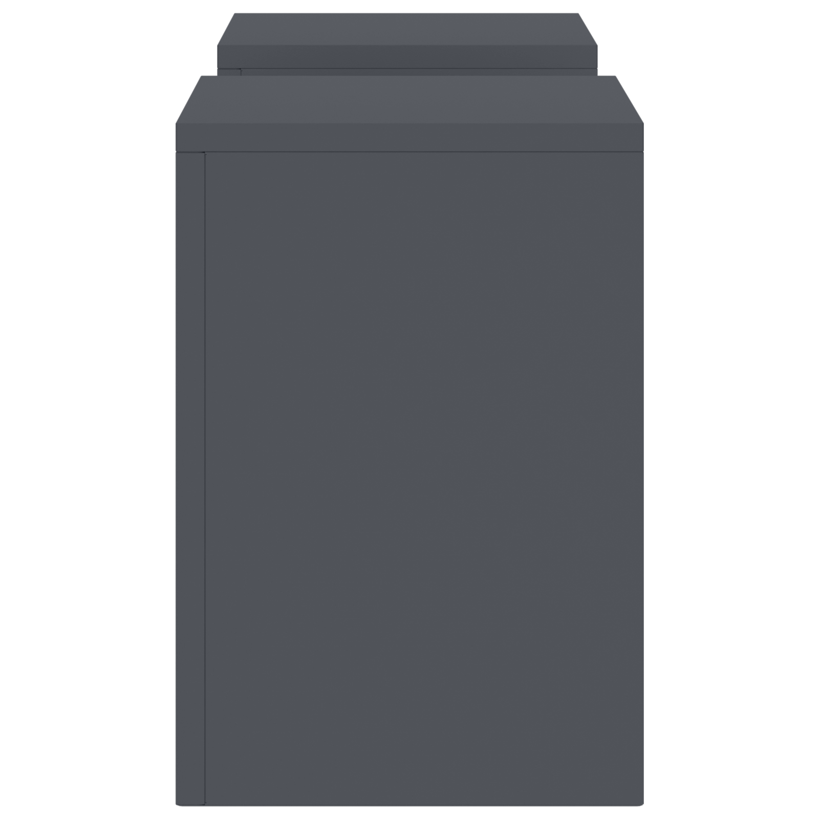 Outdoor Plant Stands Pillar 2 pcs Anthracite 24x24x35 cm Steel - Image 7