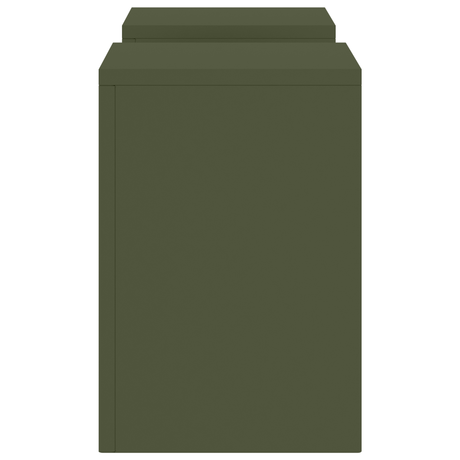 Outdoor Plant Stands Pillar 2 pcs Olive Green 24x24x35 cm Steel - Image 7