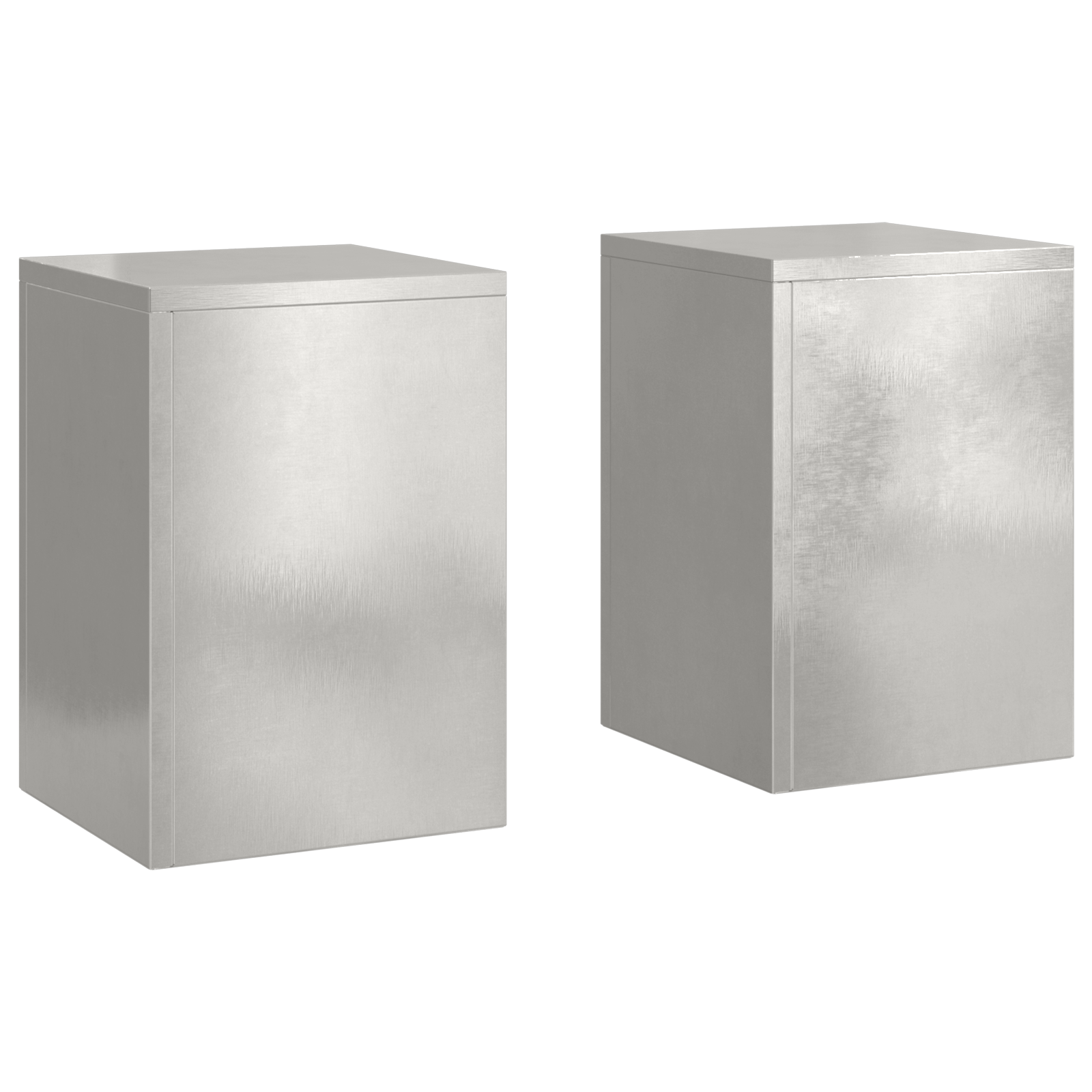Outdoor Plant Stands Pillar 2 pcs 24x24x35 cm Stainless Steel - Image 2