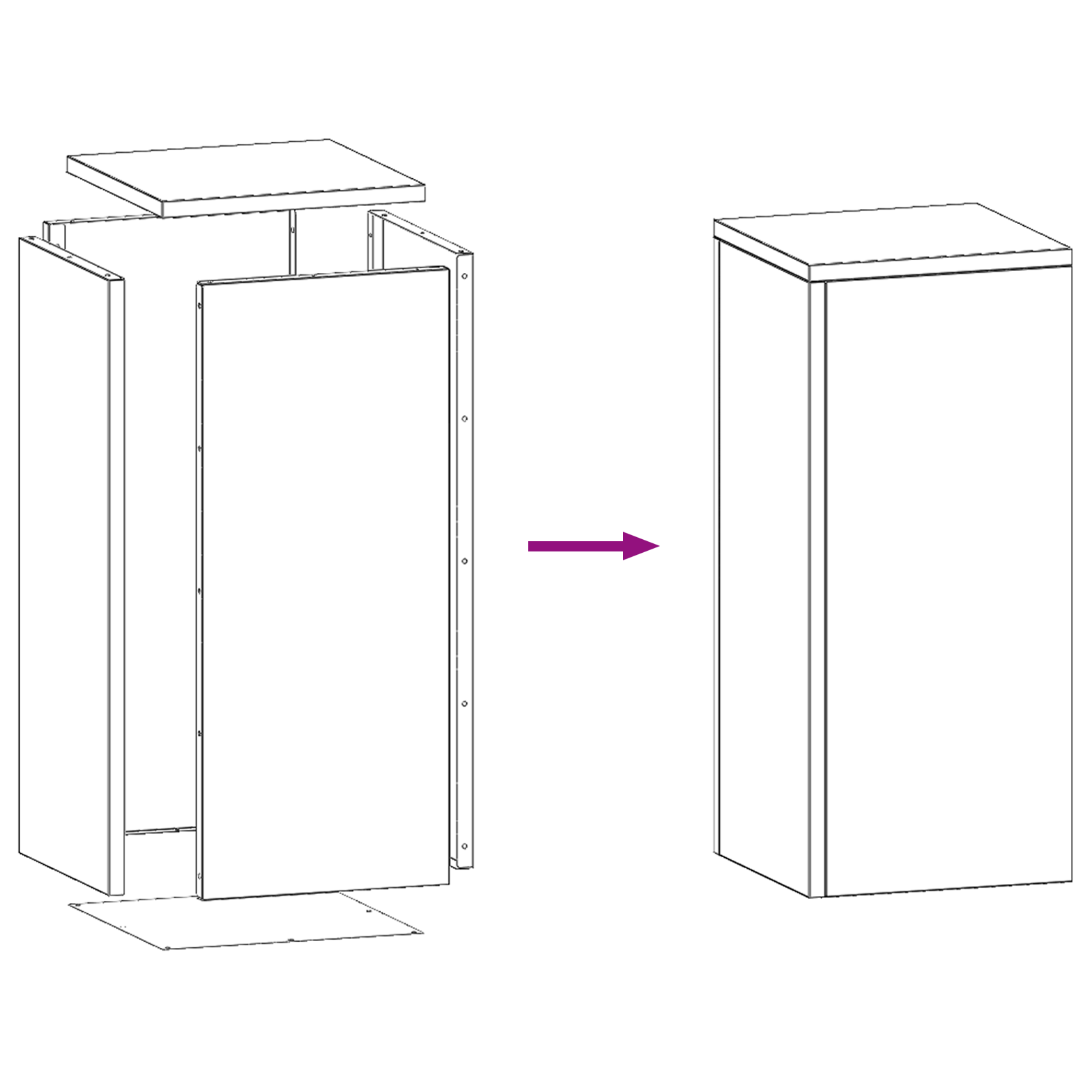 Outdoor Plant Stands Pillar 2 pcs Black 24x24x55 cm Steel - Image 9