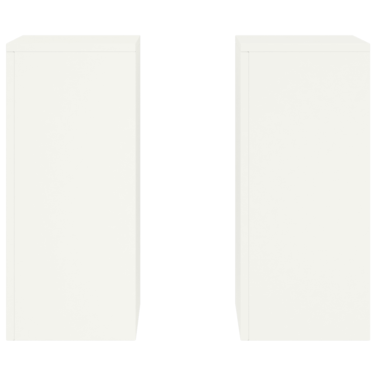 Outdoor Plant Stands set of 2 in white, 24x24x55 cm, Steel - Image 6