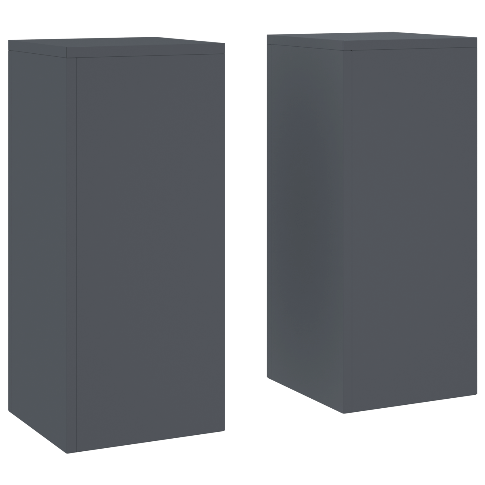 laukiniai gėlių stovai stulpas 2 vnt. Antracitas 24x24x55 cm plienas - Image 2