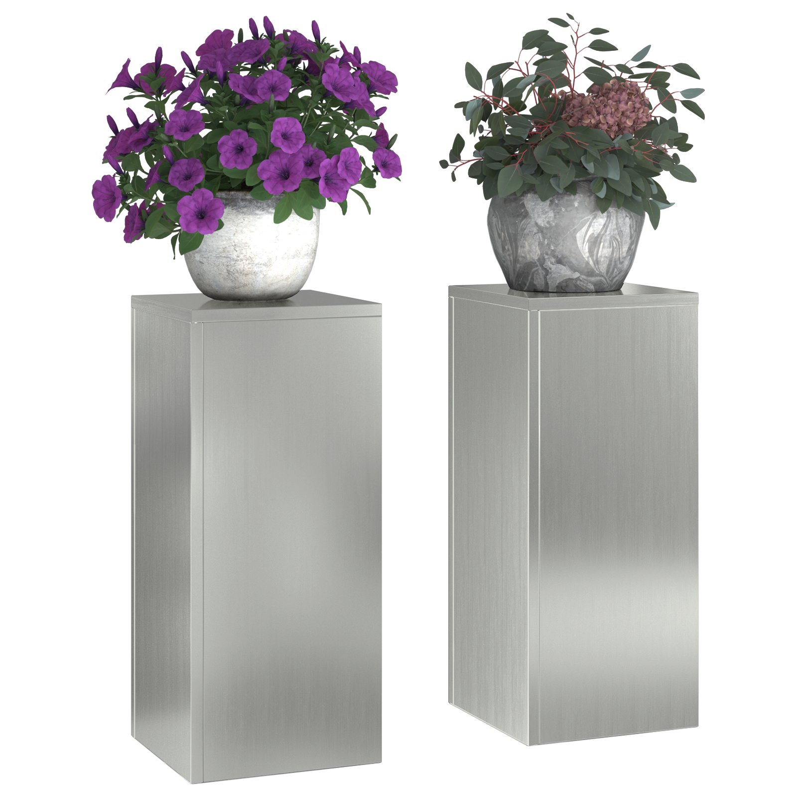 Lauko augalų atramos Pillar 2 pcs 24x24x55 cm Cinkuotas plienas - Image 3