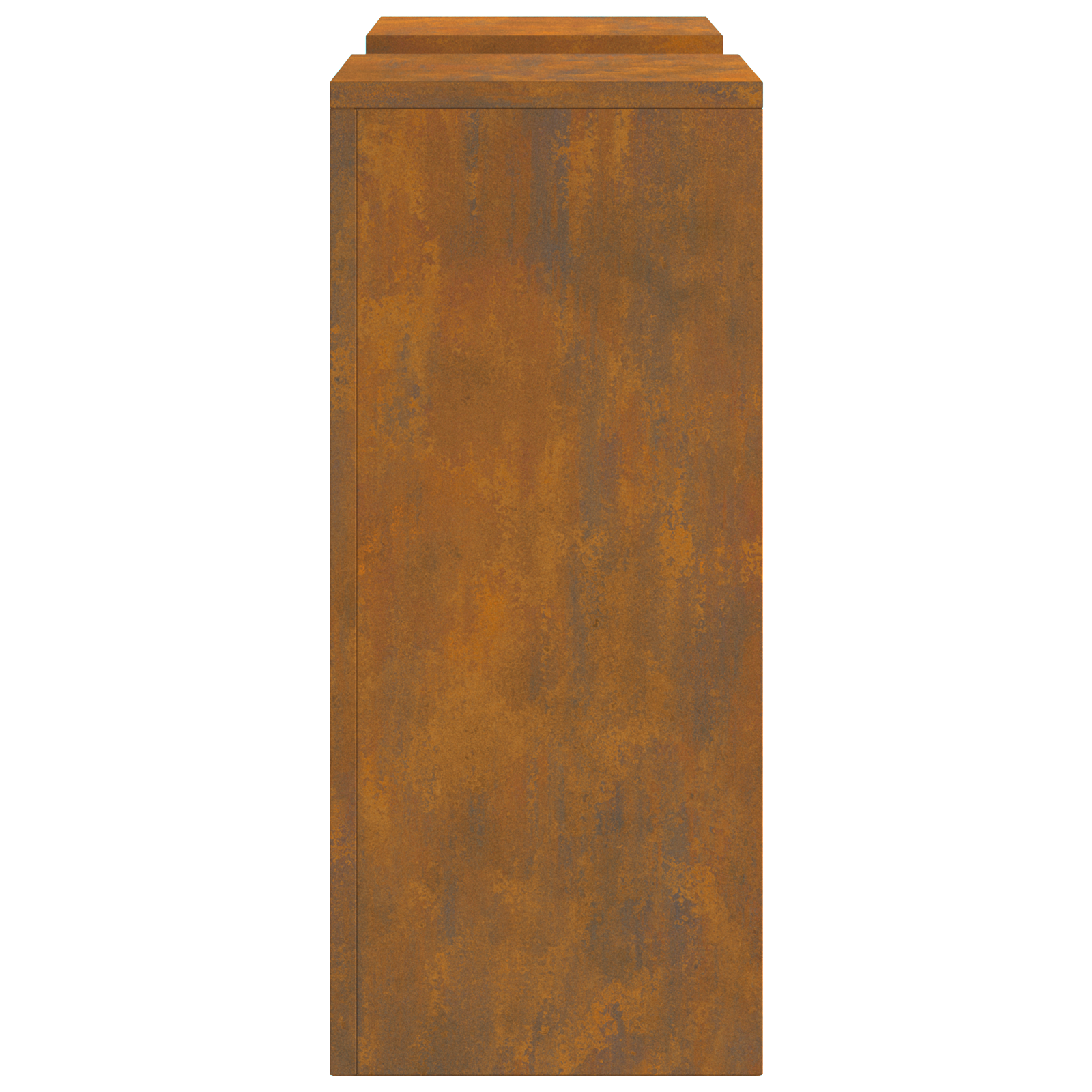 Outdoor Plant Stands Pillar 2 pcs 24x24x55 cm Weathering Steel - Image 7