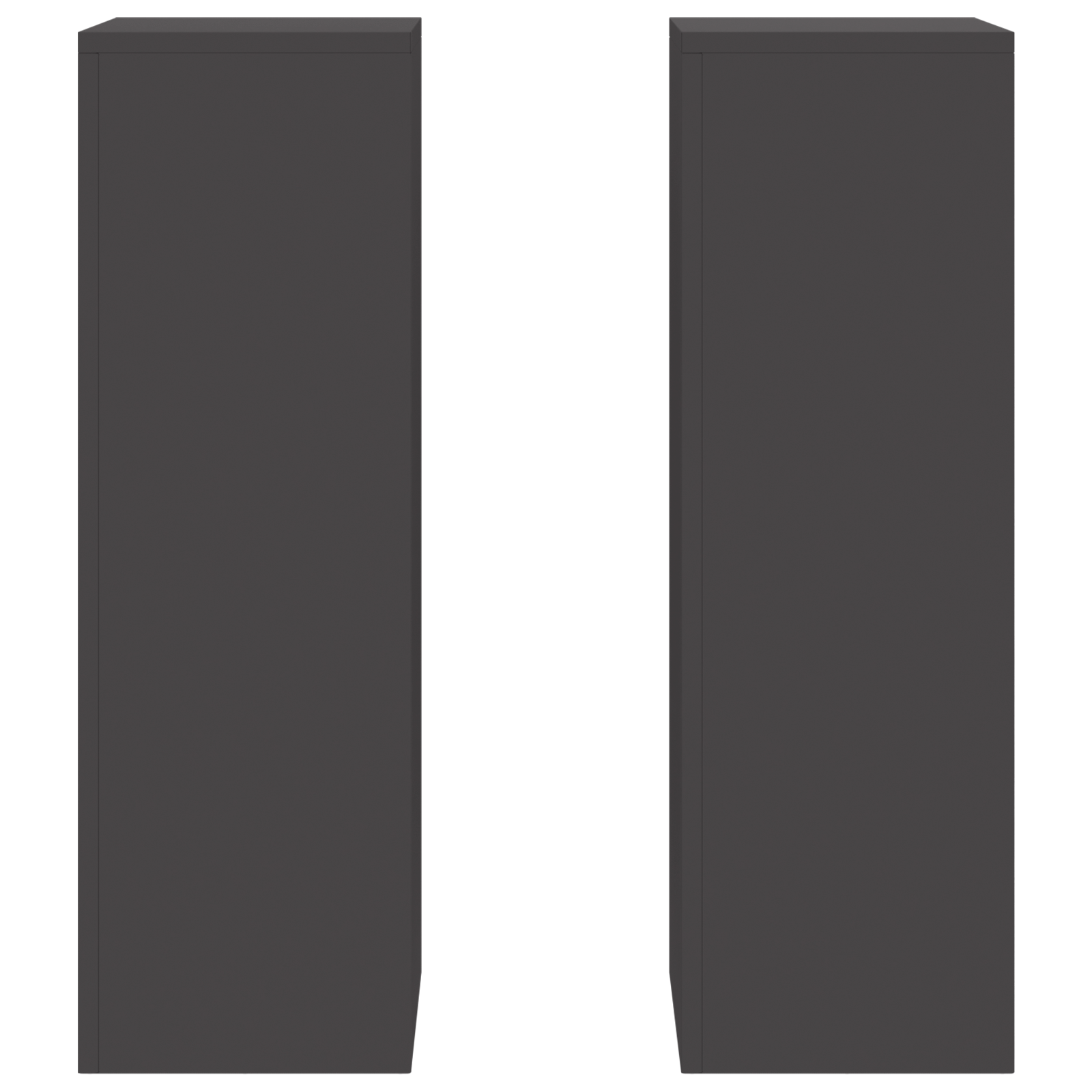 Outdoor Plant Stands Pillar 2 pcs Black 24x24x75 cm Steel - Image 6