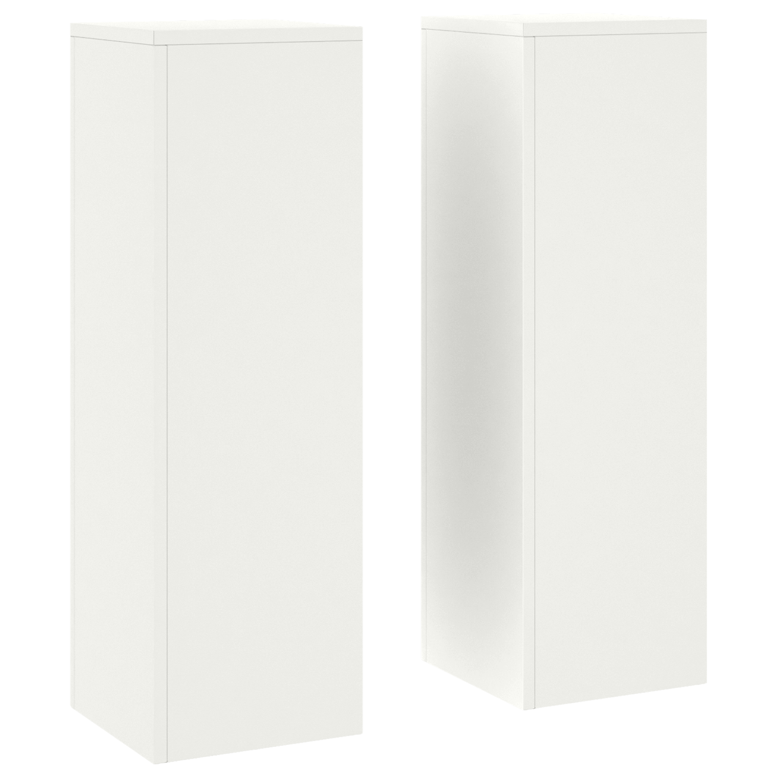 Lauko Augalų Stovai Pillar 2 vnt Balti 24x24x75 cm Plienas - Image 2
