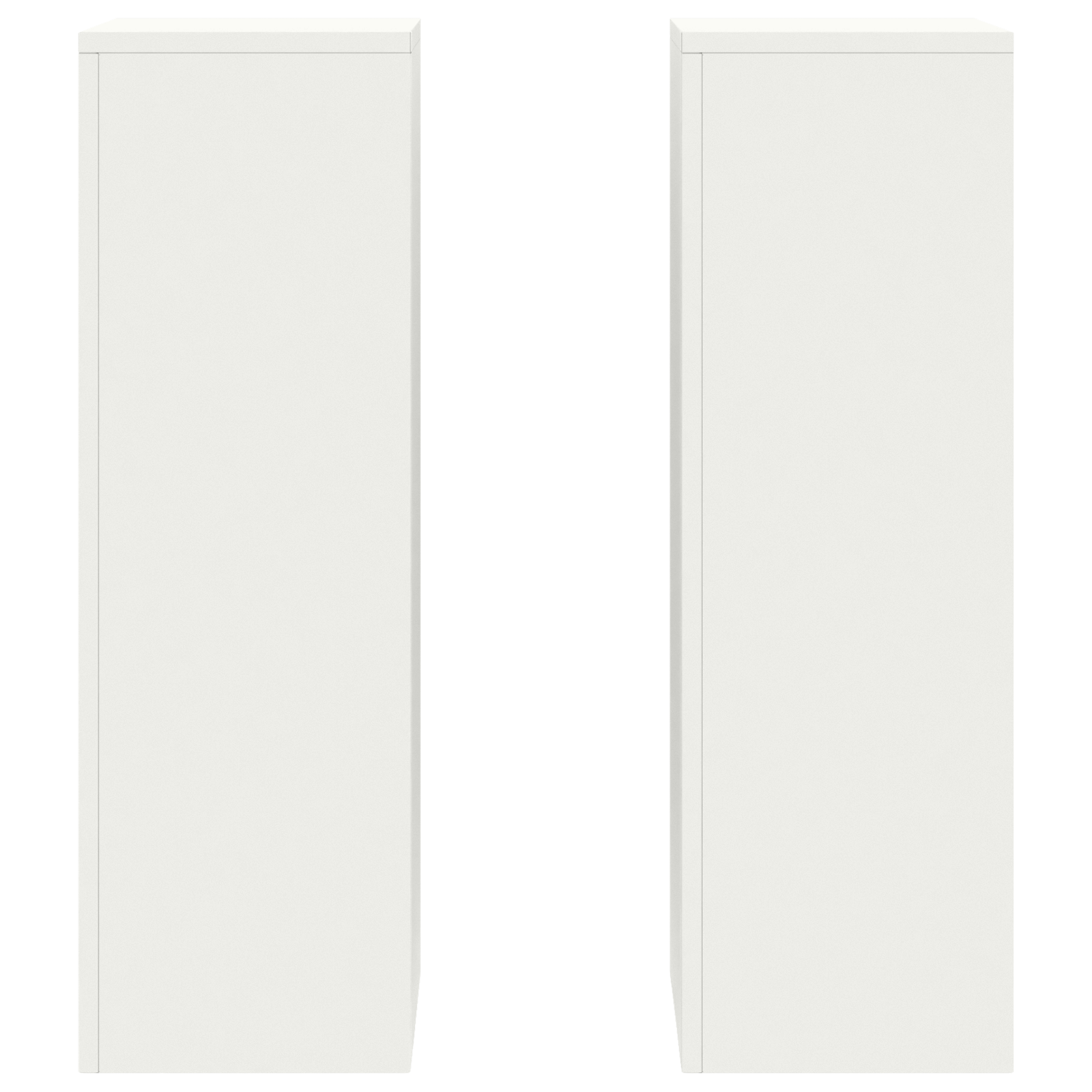 Lauko Augalų Stovai Pillar 2 vnt Balti 24x24x75 cm Plienas - Image 6