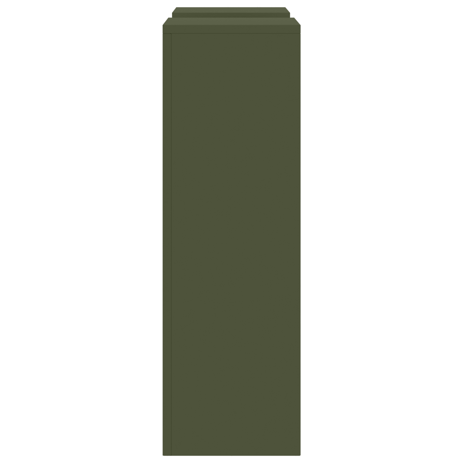 Lauko augalų stovai stulpas 2 vnt. Alyvuogių spalva 24x24x75 cm Plienas - Image 7