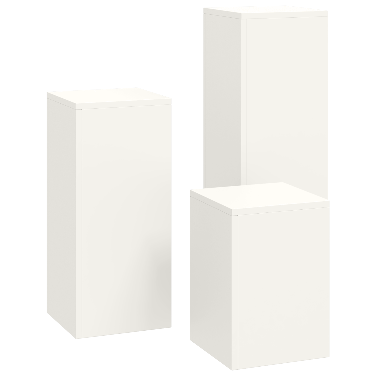 Lauko Augalų Stovai Pillar 3 vnt Balto Plieno - Image 7