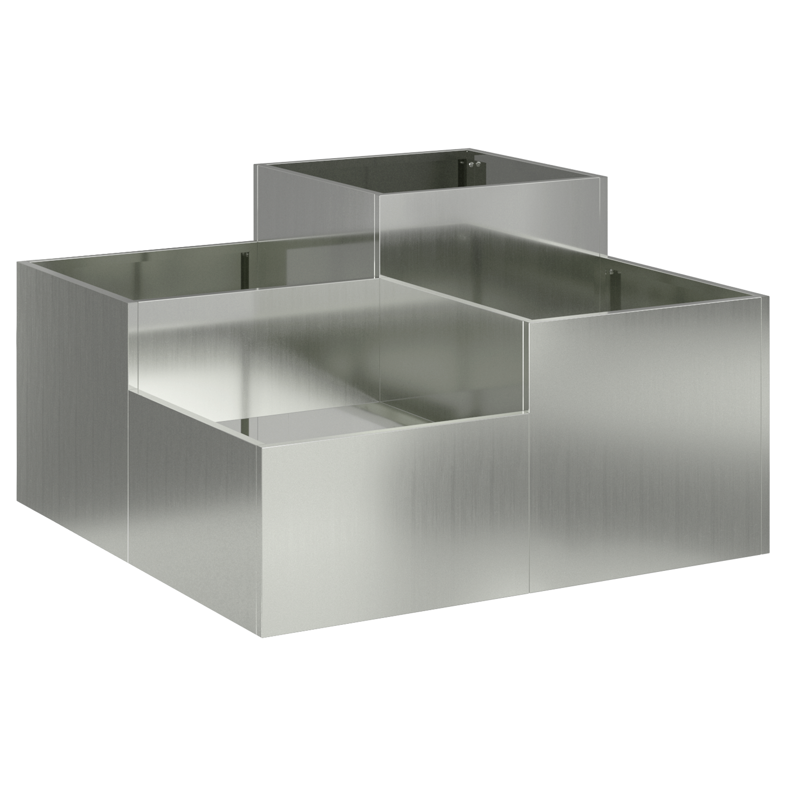 Thumbnail - vidaXL Pflanzkübel 100x100x48 cm Verzinkter Stahl