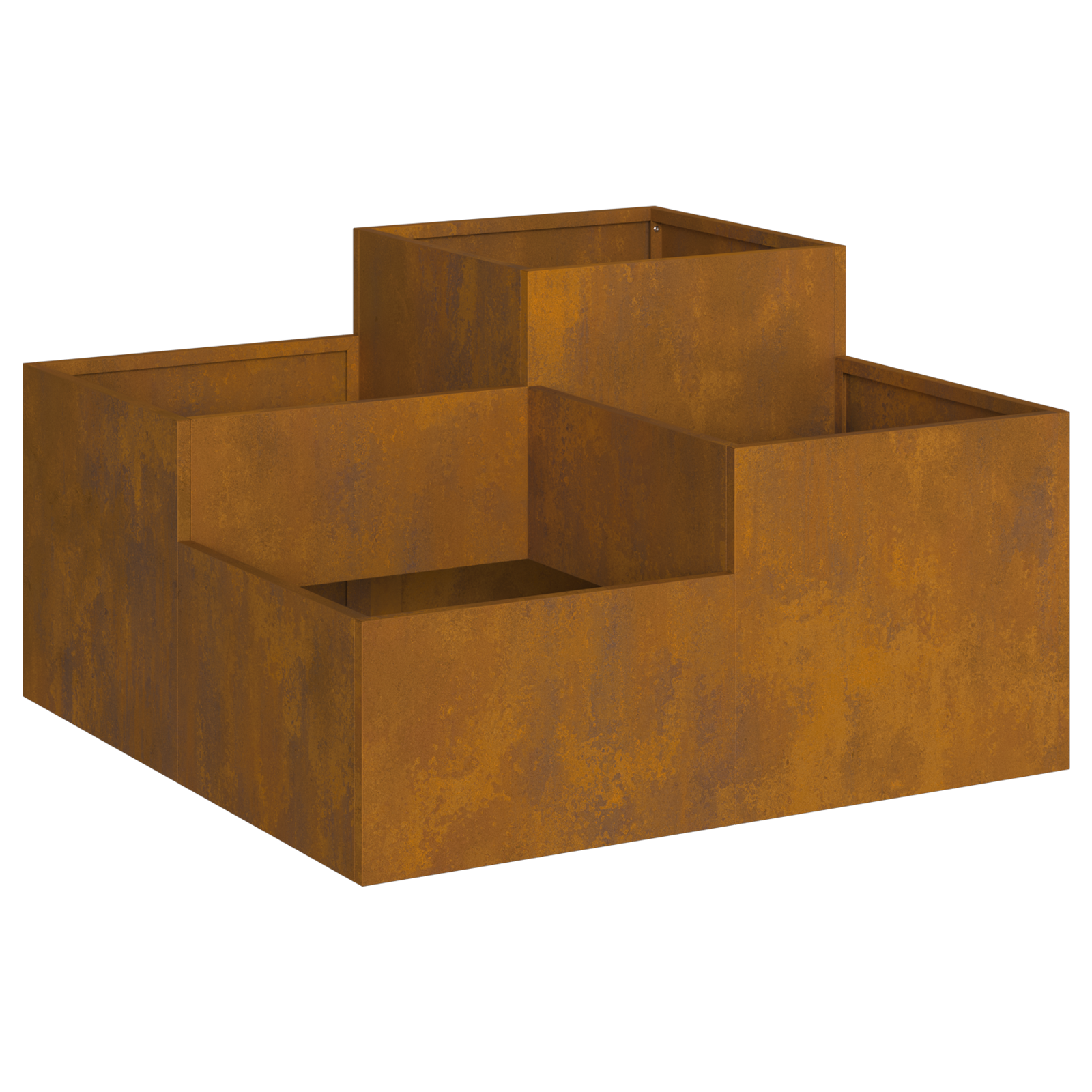 Garden Planter 80x80x48 cm Weathering Steel - Image 5