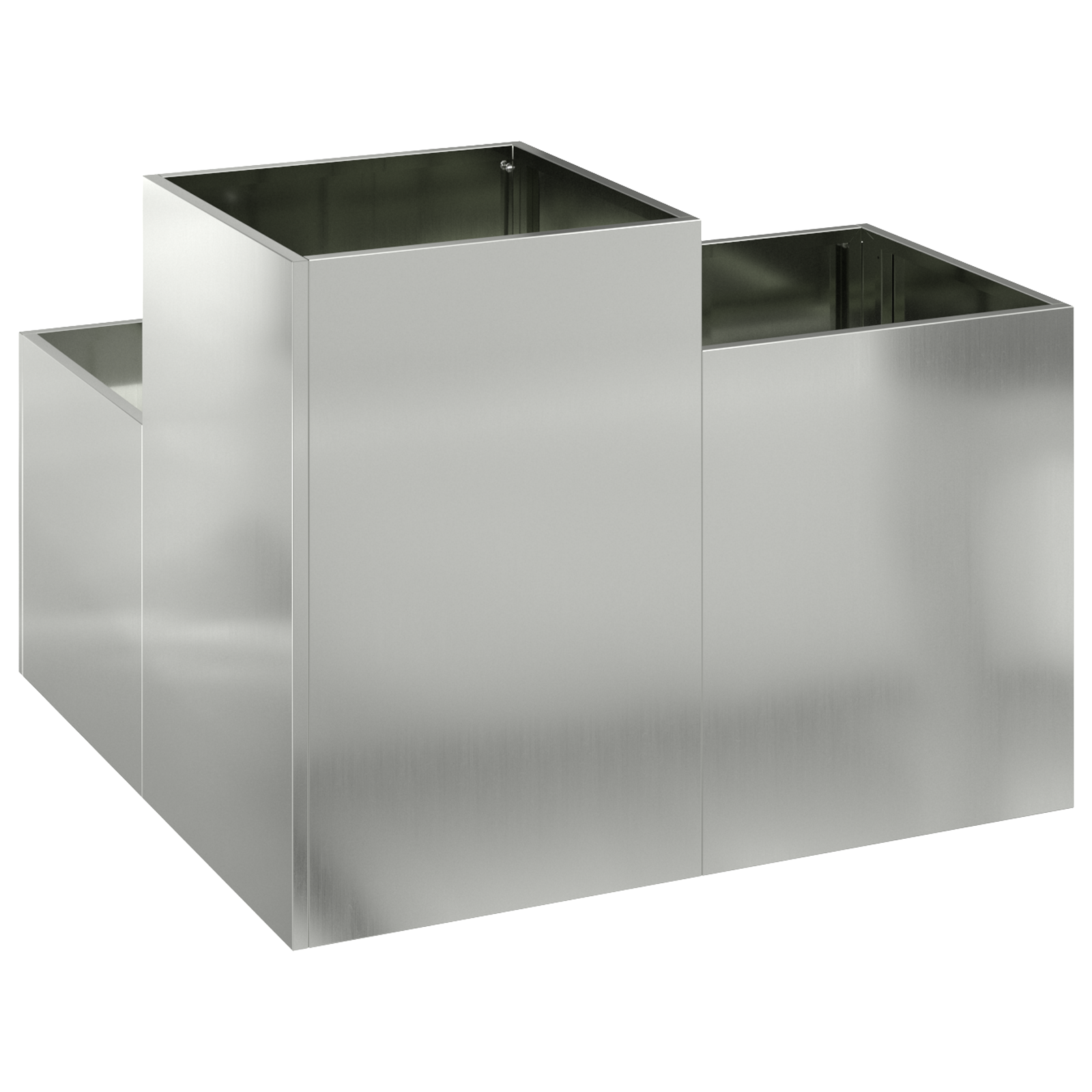 Garden Planter 80x80x60 cm Galvanised Steel - Image 5