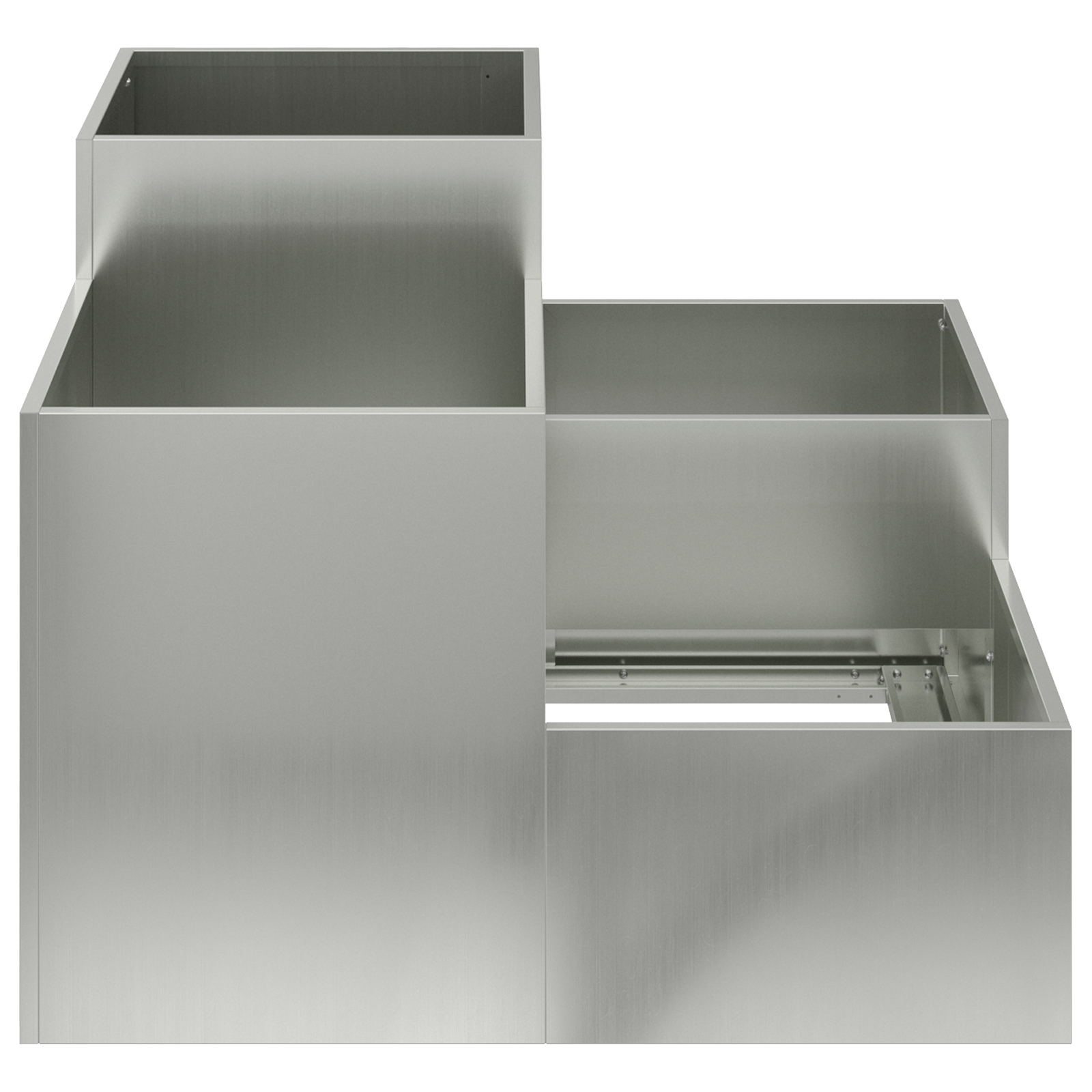 Garden Planter 80x80x60 cm Galvanised Steel - Image 7