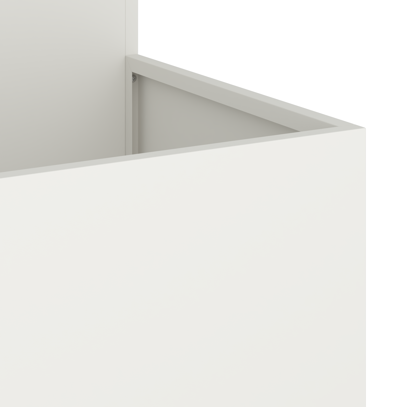 Garden Planter 100x100x60 cm White Steel - Image 9
