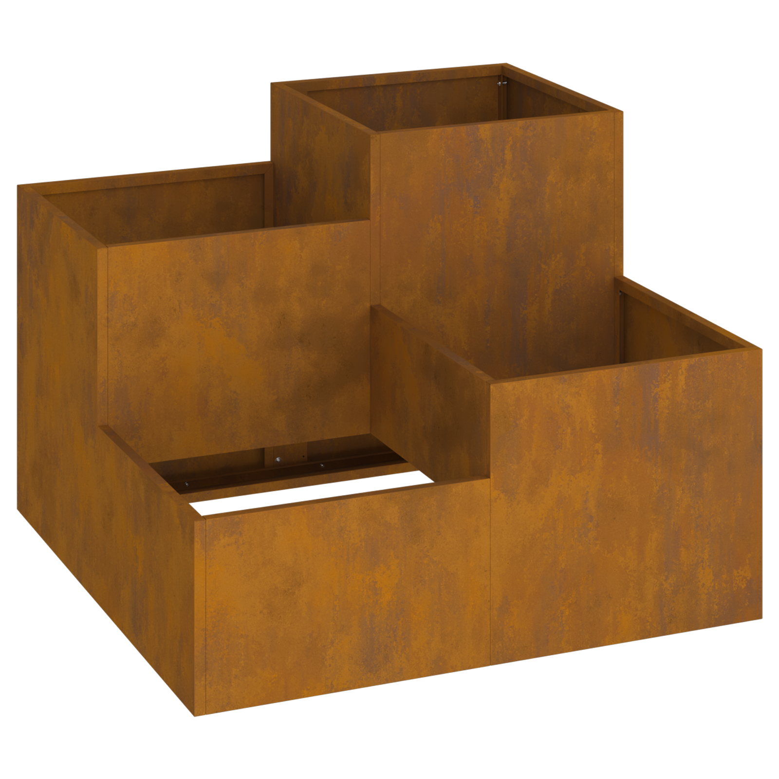 Thumbnail - vidaXL Pflanzkübel 80x80x60 cm Cortenstahl