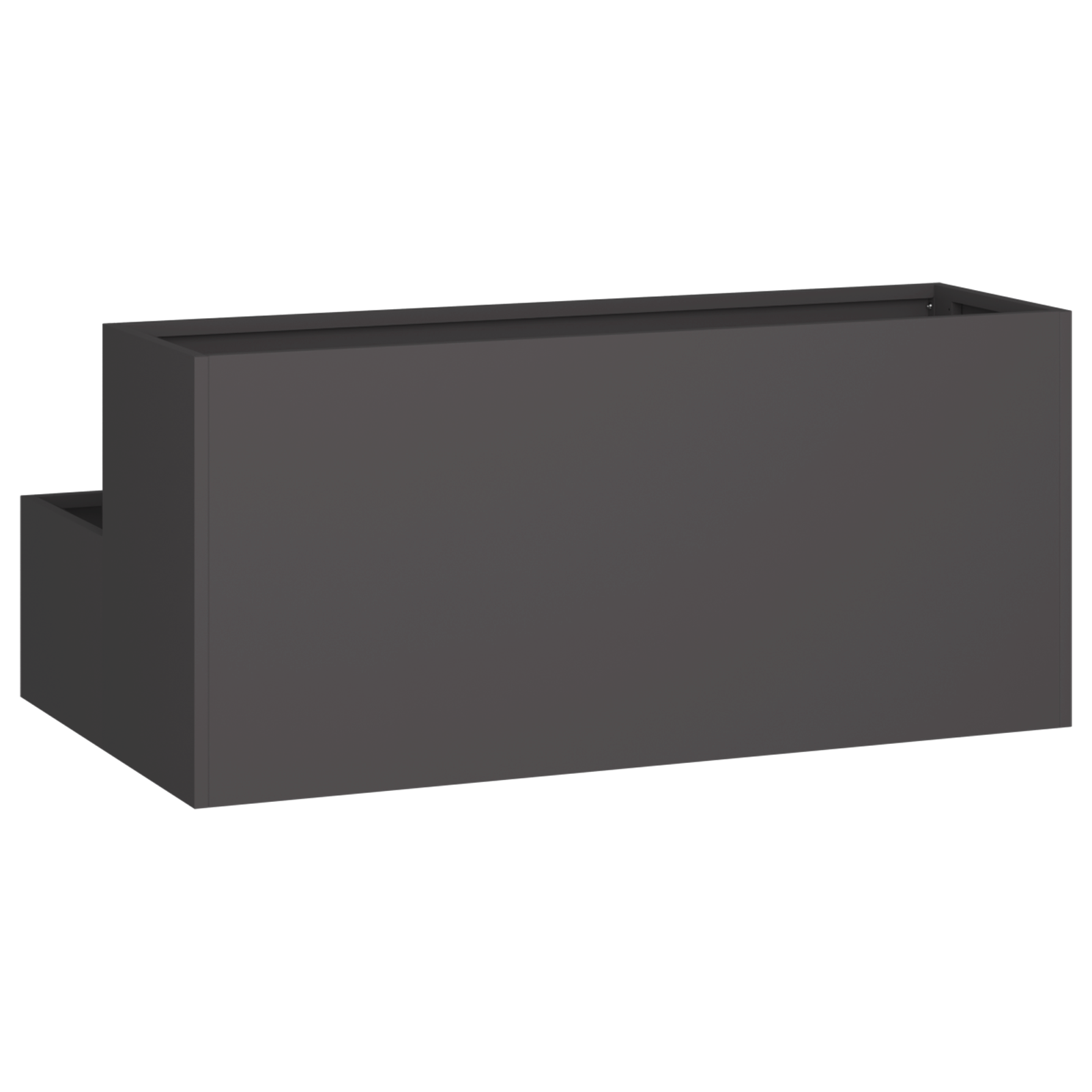Garden Planter - 2-Tier Black Steel, 100x60x45 cm - Image 5