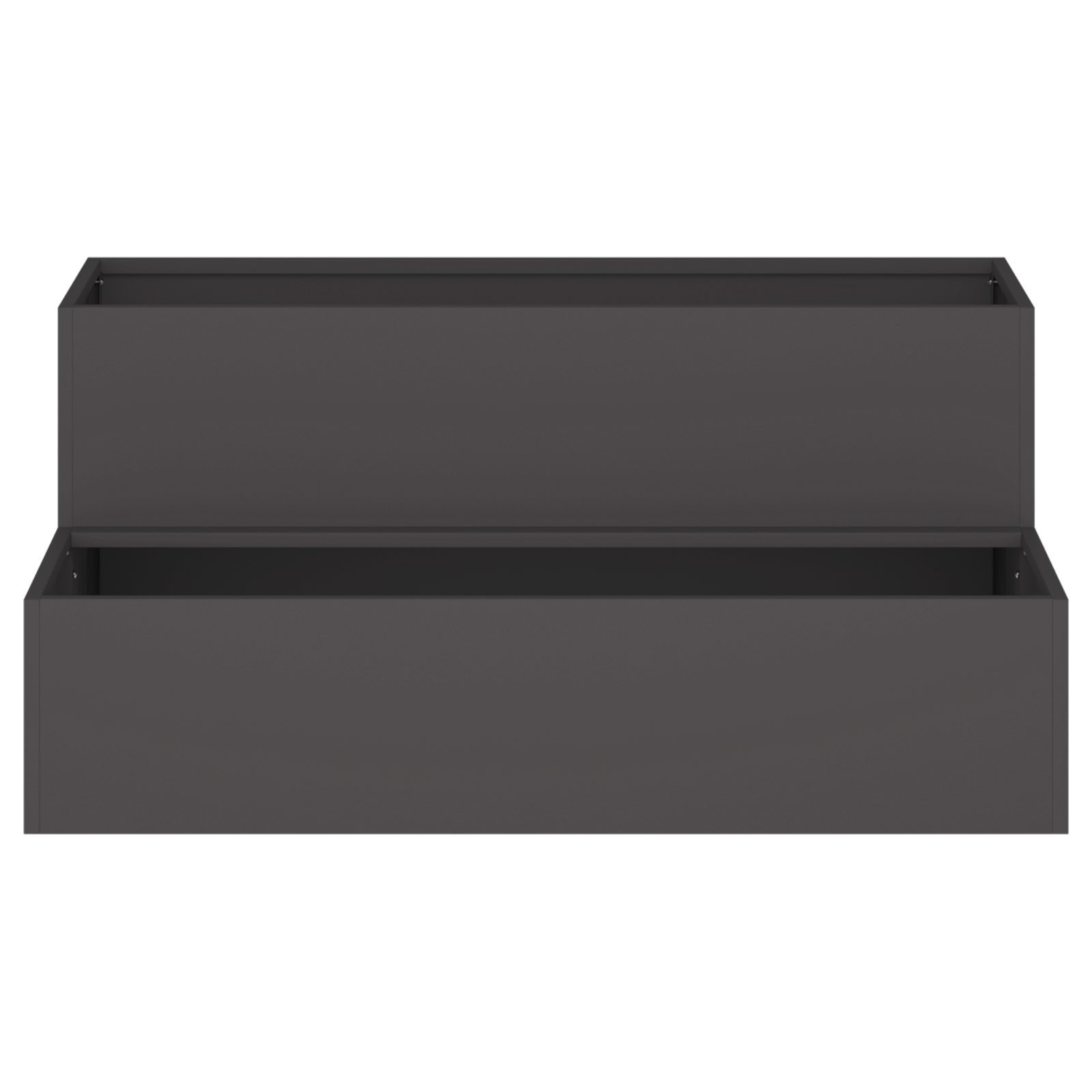 Garden Planter - 2-Tier Black Steel, 100x60x45 cm - Image 6