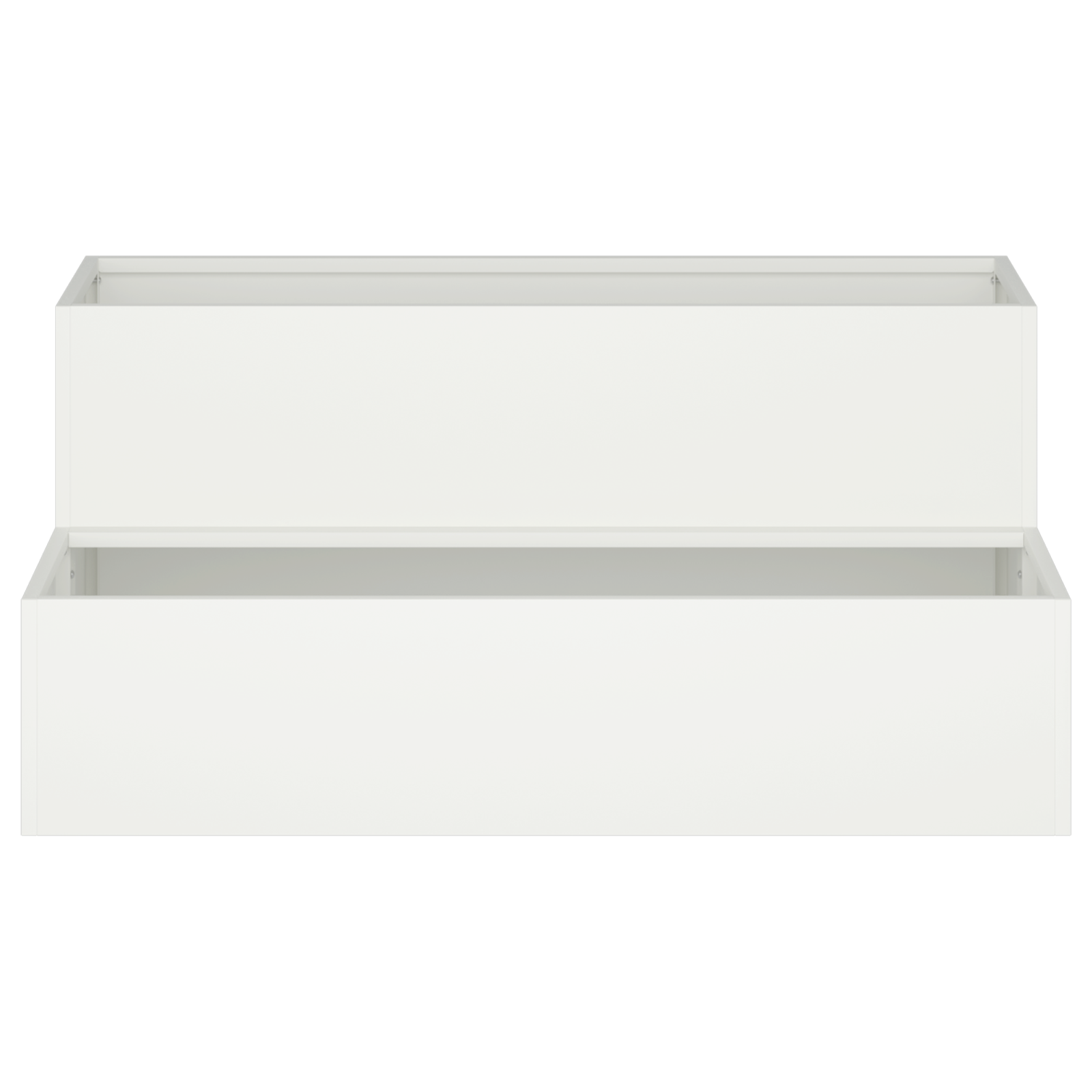 Garden Planter 2-Tier 100x60x45 cm White Steel - Image 6