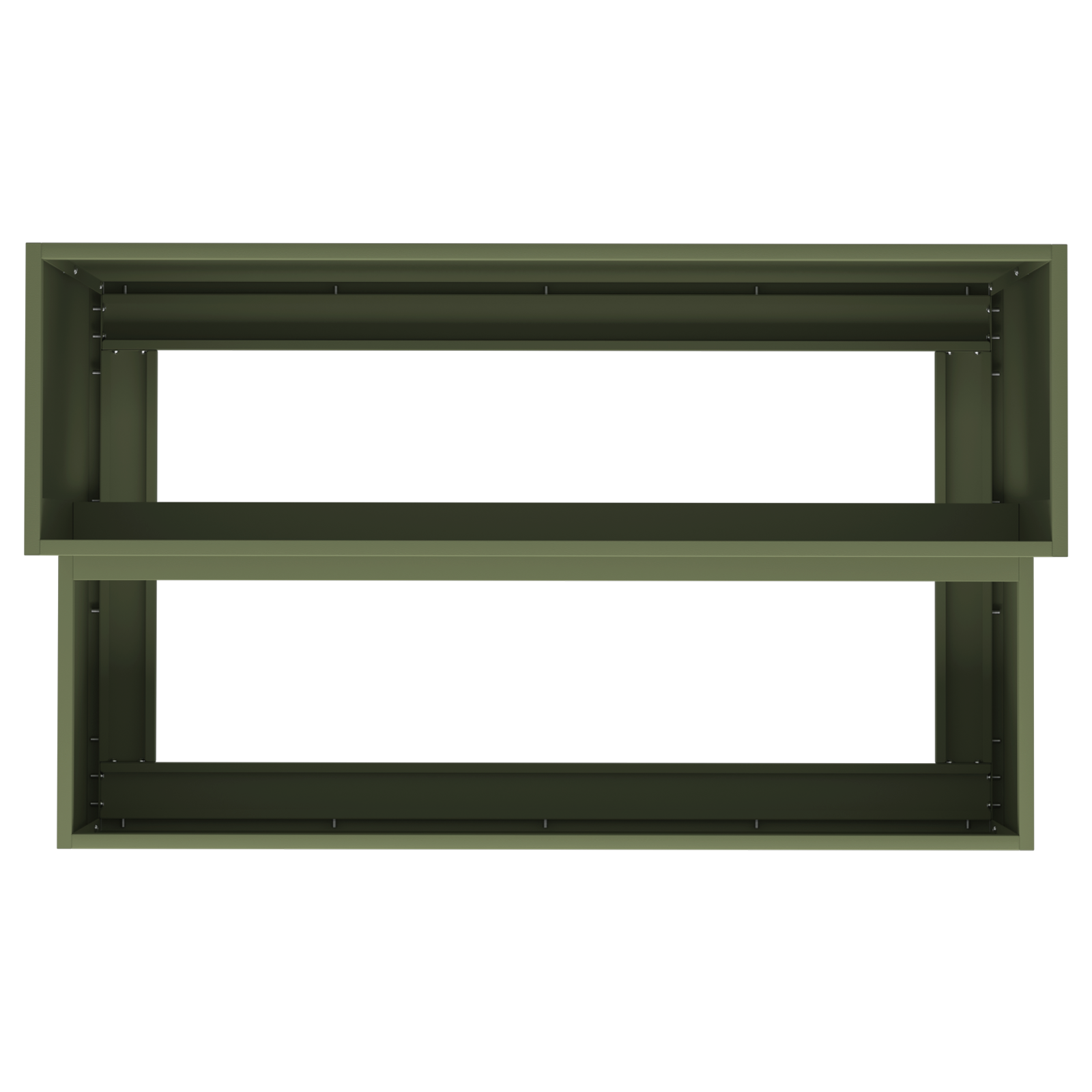 Garden Planter 2-Tier 100x60x45 cm Olive Green Steel - Image 8