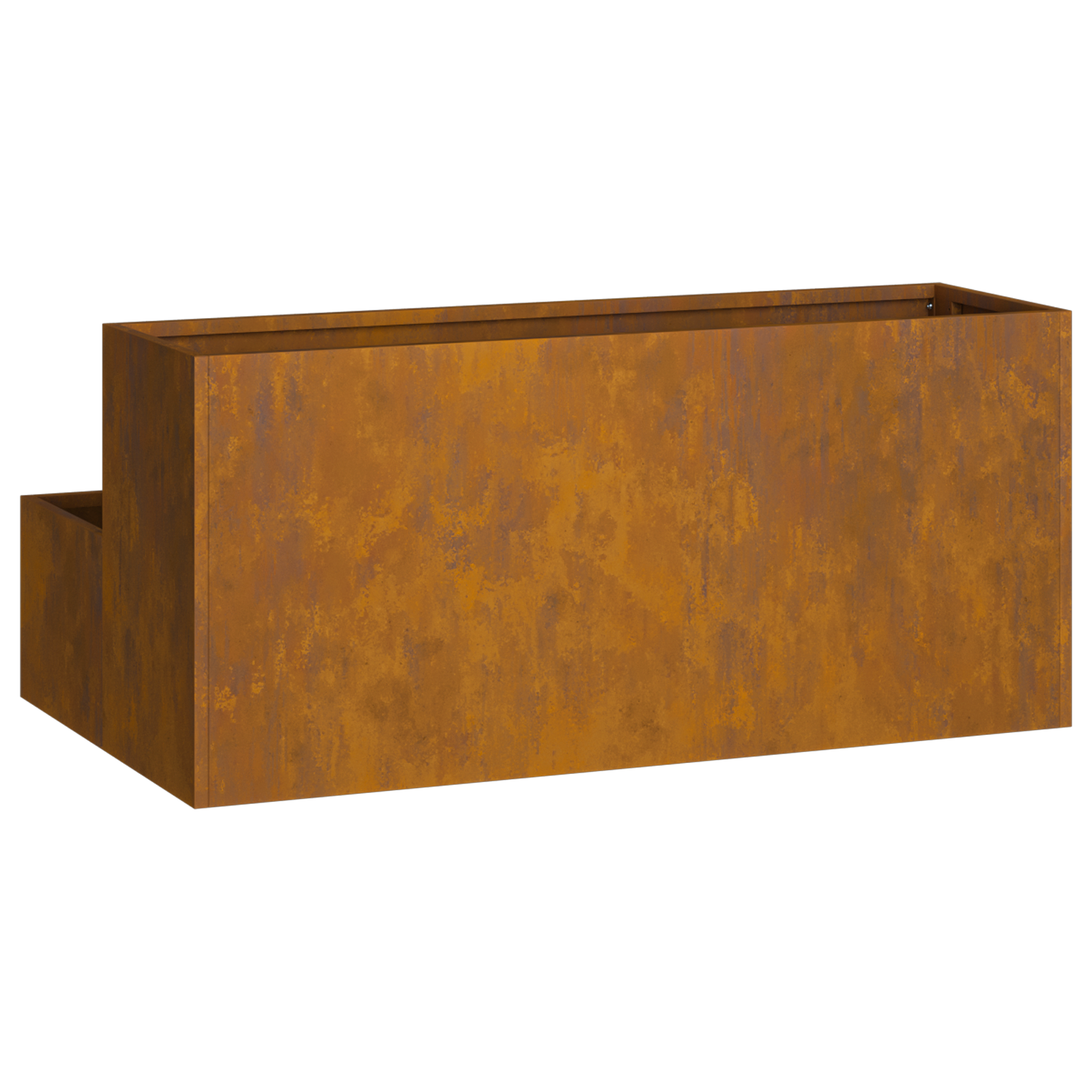 Garden Planter 2-Tier 100x60x45 cm Weathering Steel - Image 6