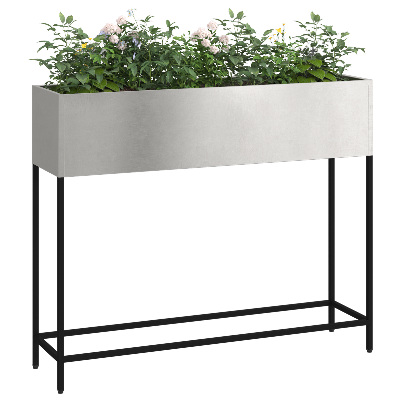 Raised Garden Planter 100x26x82 cm Stainless Steel - Image 3
