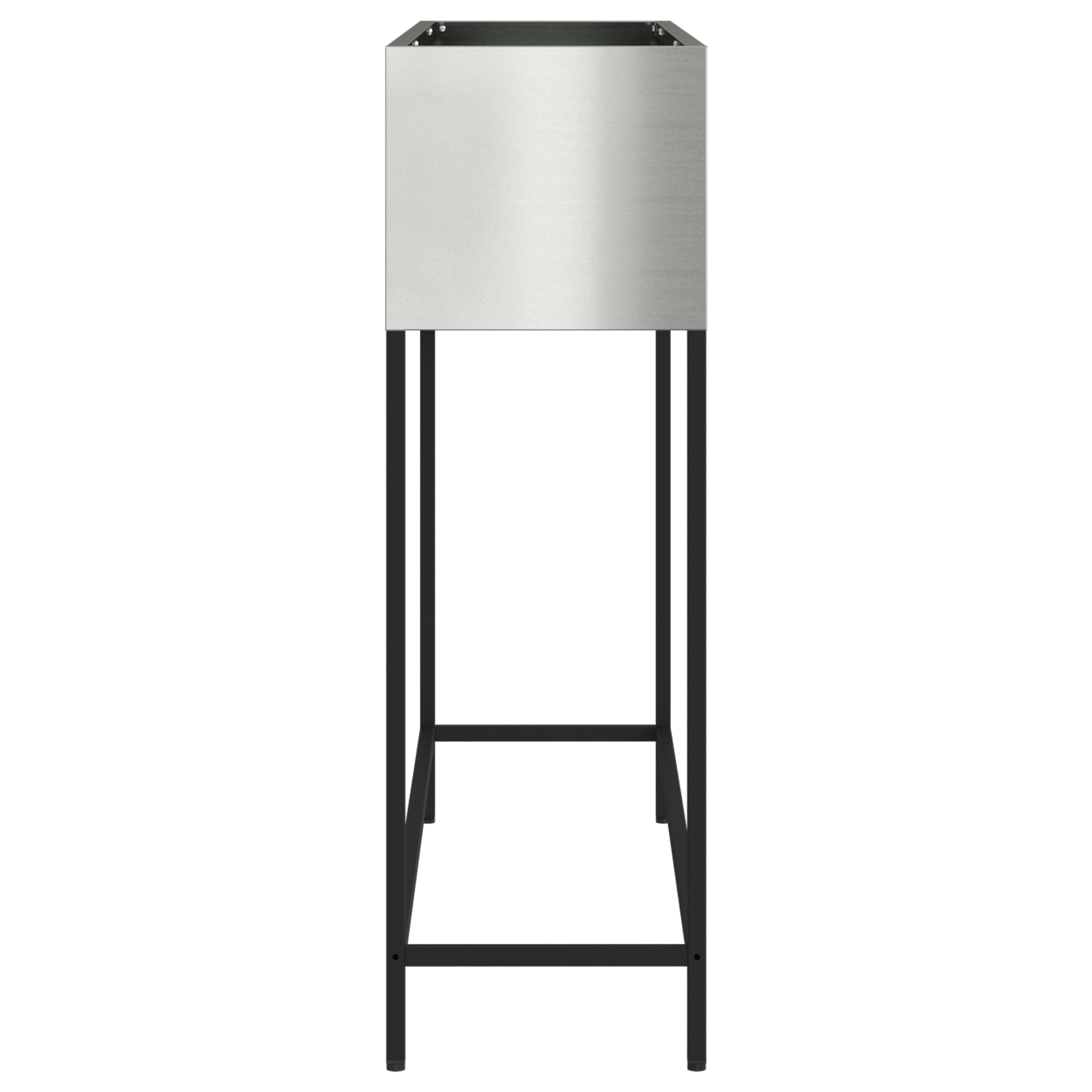 Raised Garden Planter 100x26x82 cm Galvanised Steel - Image 6