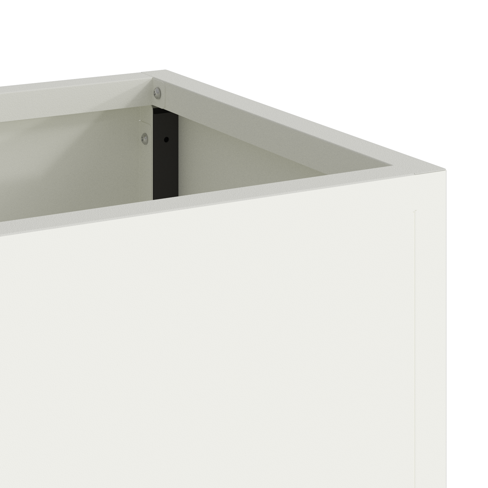 Raised Garden Planter 60x26x45 cm White Steel - Image 8