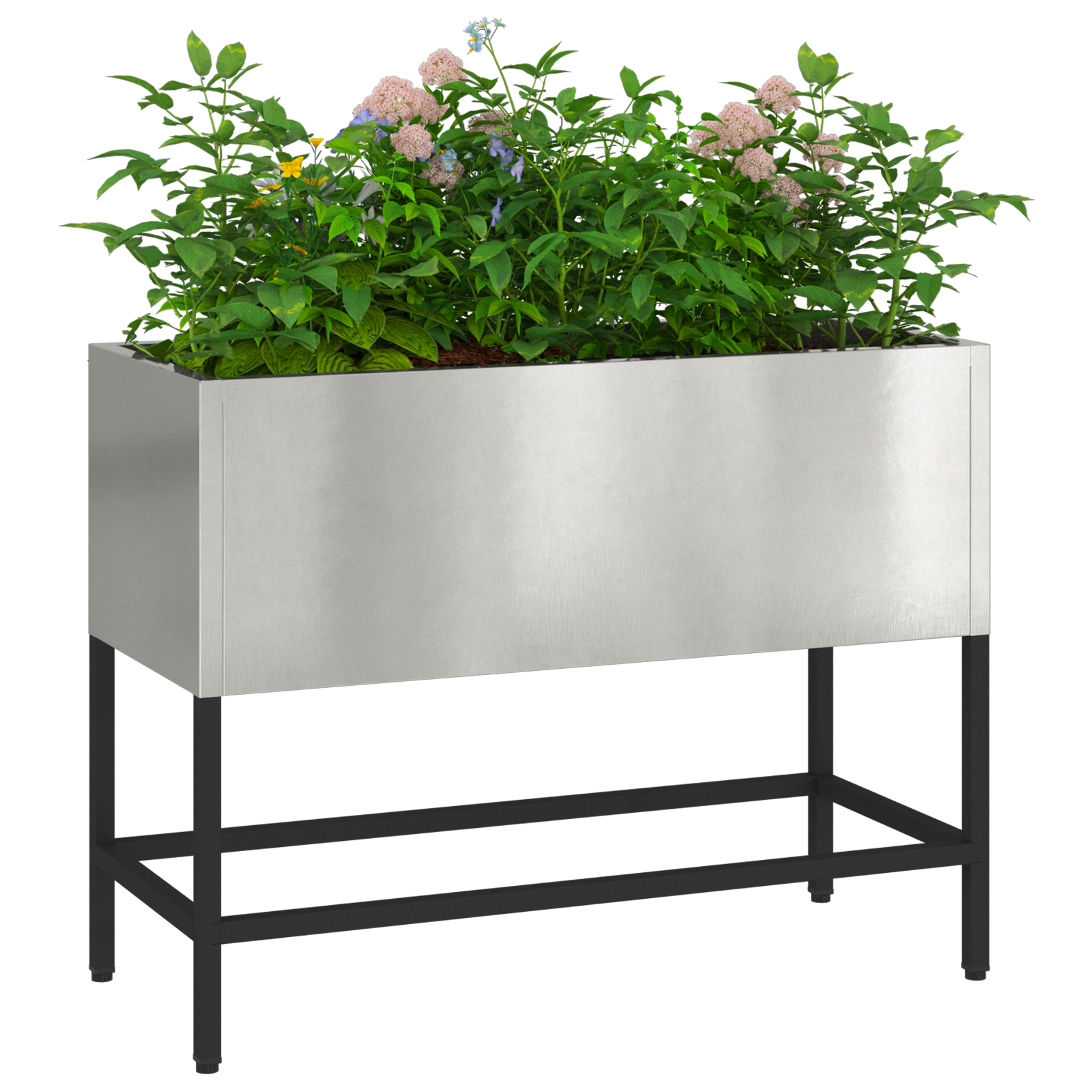 Raised Garden Planter 60x26x45 cm Stainless Steel - Image 3