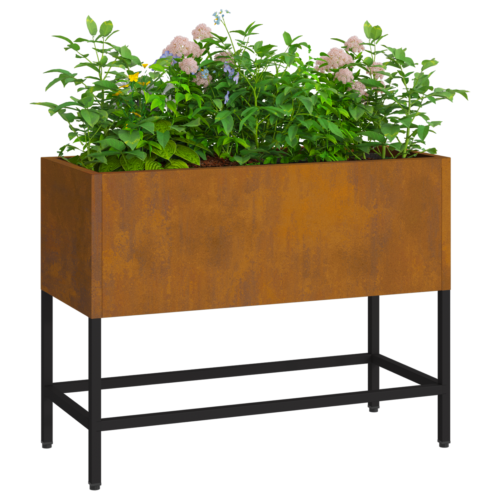 Raised Garden Planter 60x26x45 cm Weathering Steel - Image 3