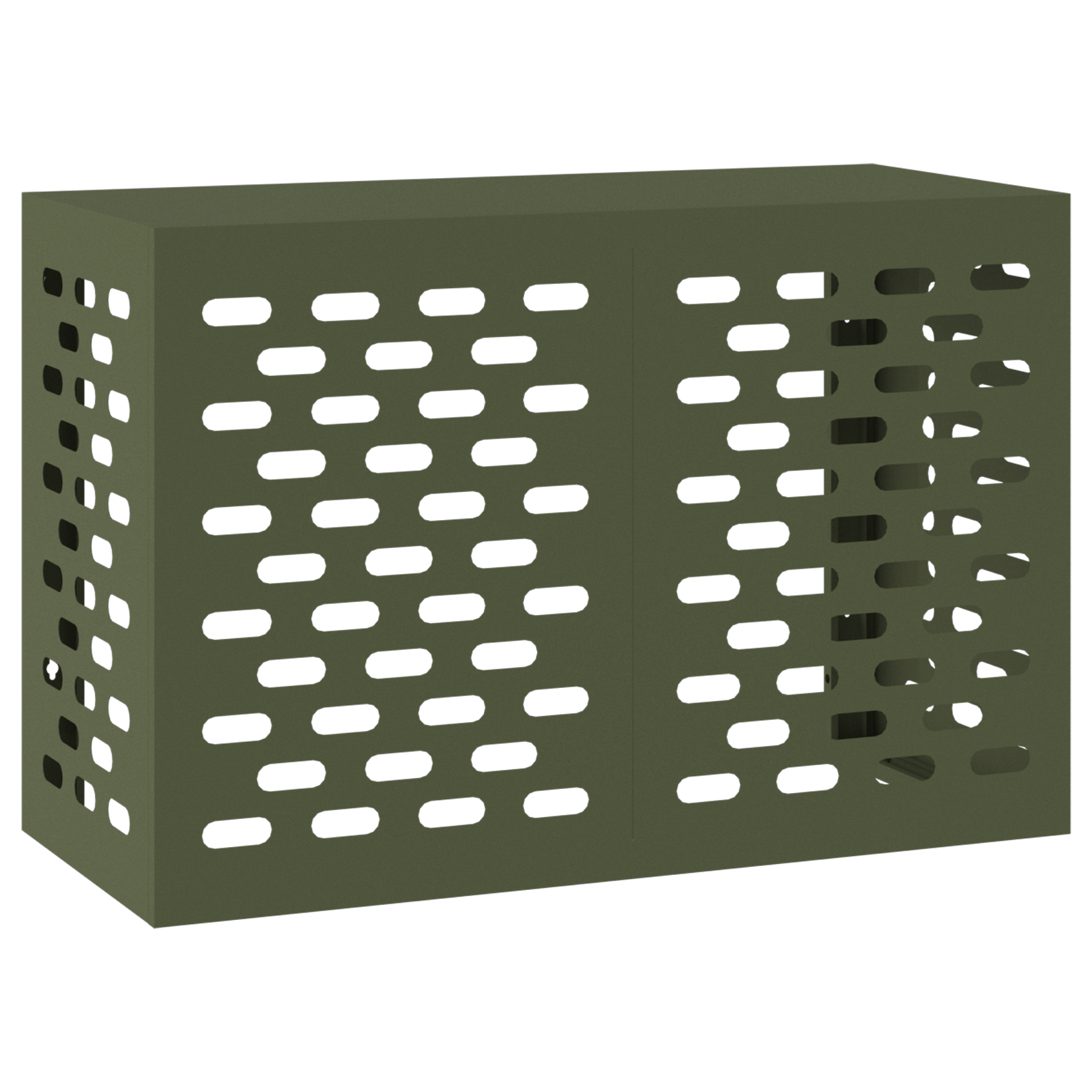 Air Conditioner Cover - Olive Green, 90x40x60 cm, Steel - Image 2