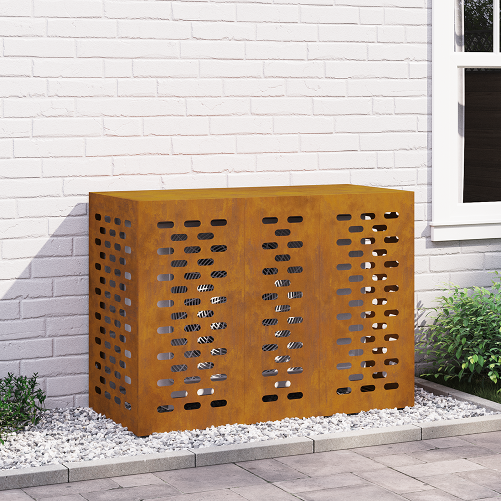 Aircohoes 110x50x80 cm cortenstaal