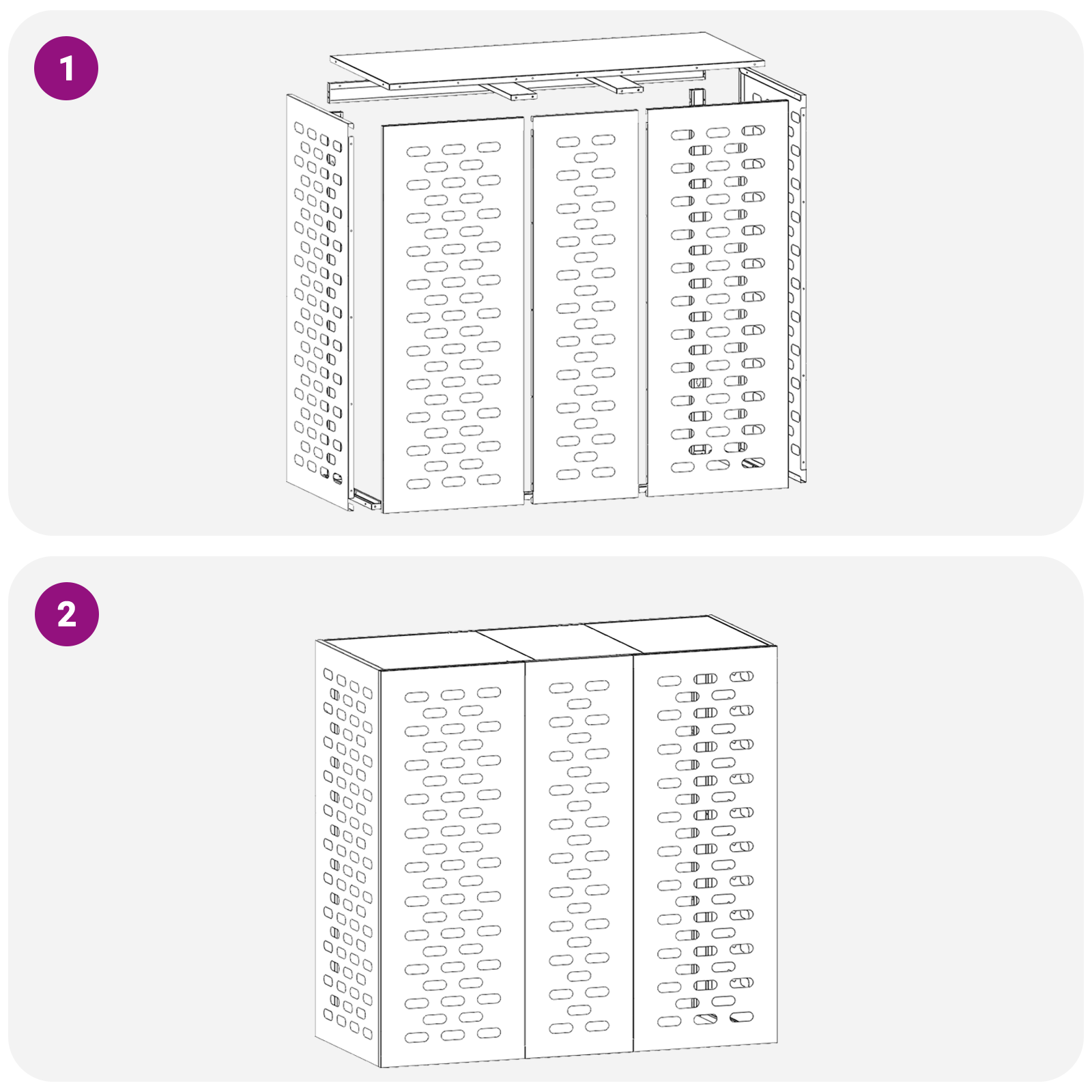 Air Conditioner Cover - Black, 110 x 50 x 105 cm - Image 11