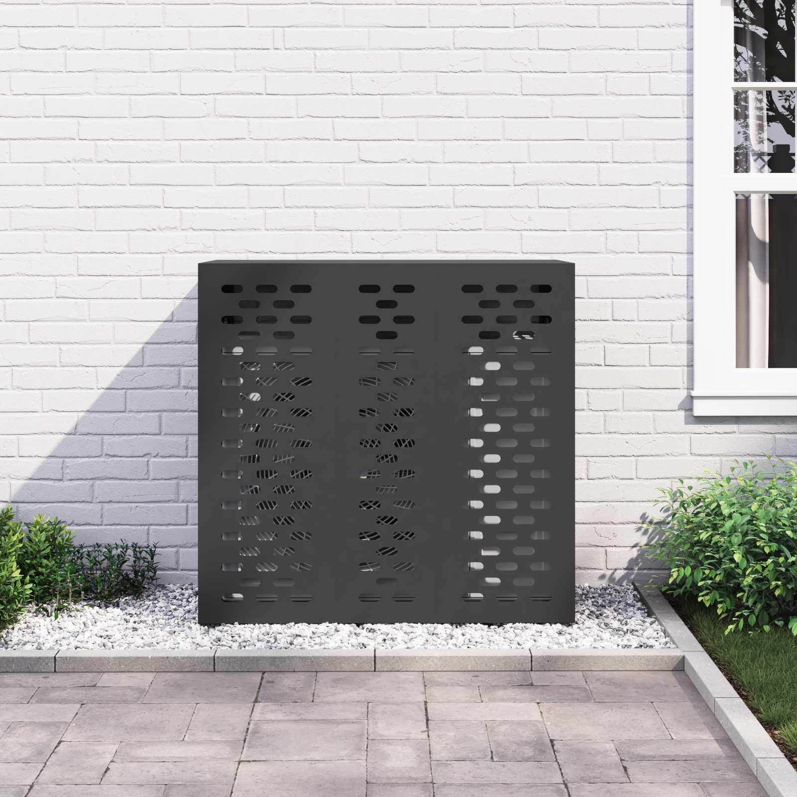Air Conditioner Cover - Black, 110 x 50 x 105 cm - Image 4
