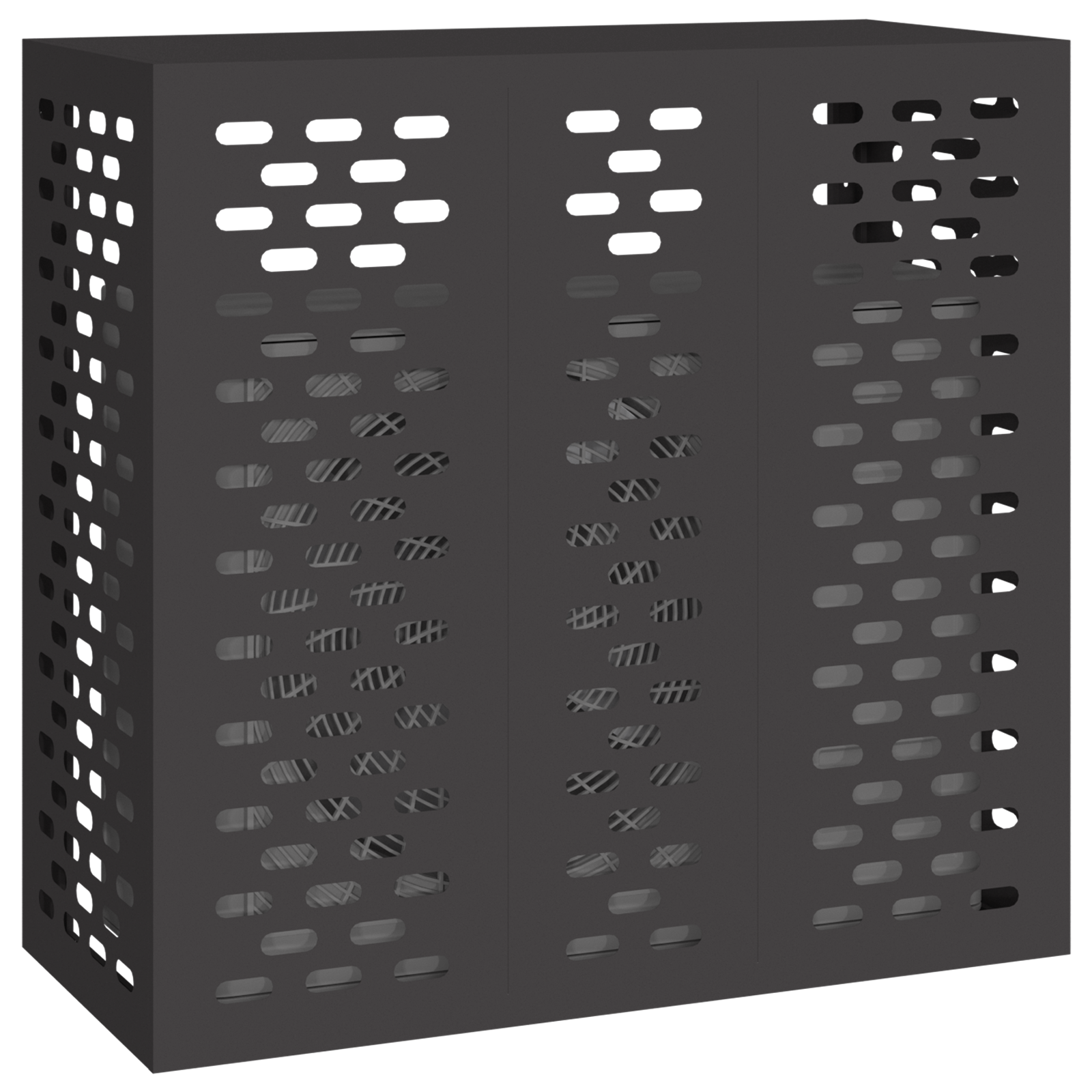 Air Conditioner Cover - Black, 110 x 50 x 105 cm - Image 3