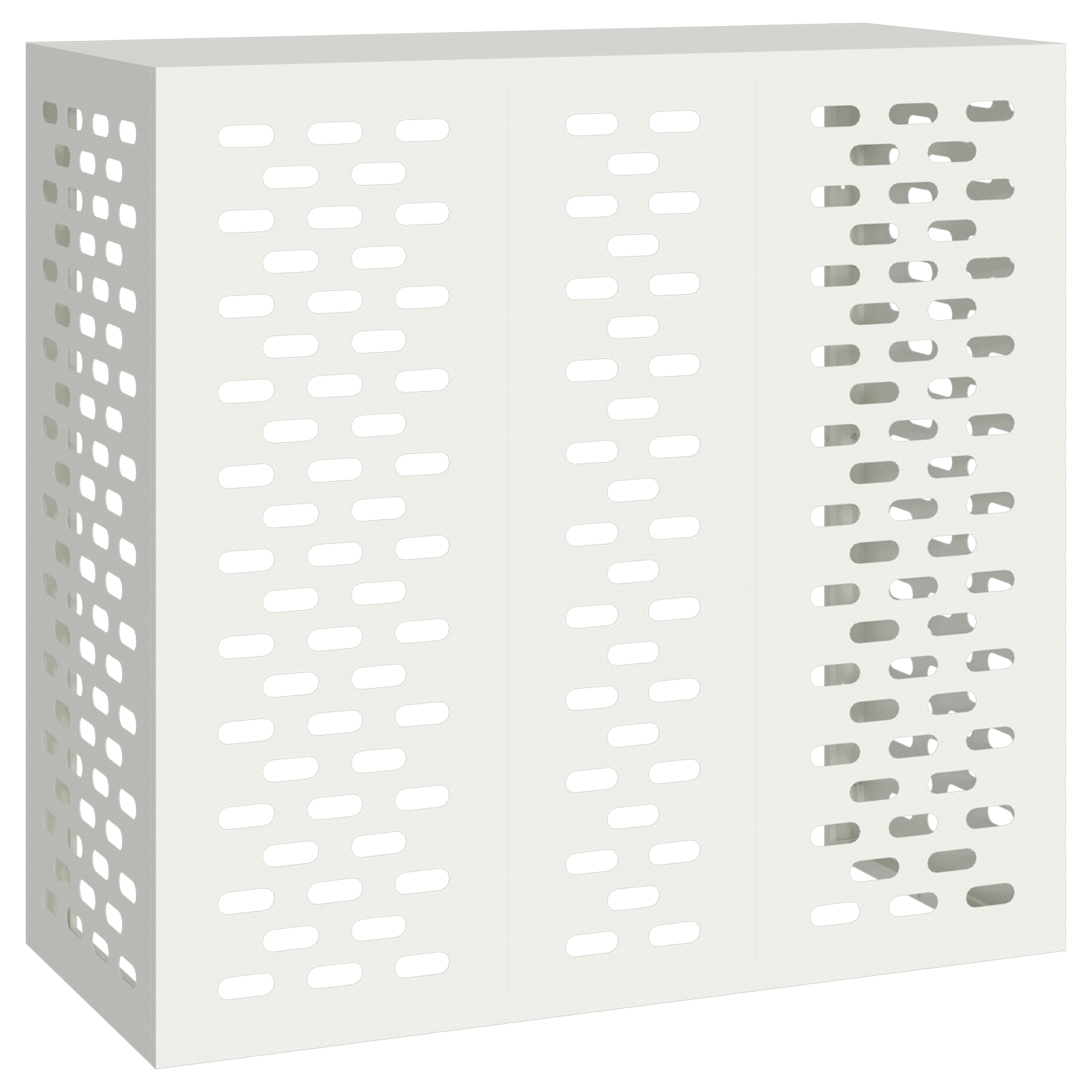 Air Conditioner Cover White 110x50x105 cm Steel - Image 2