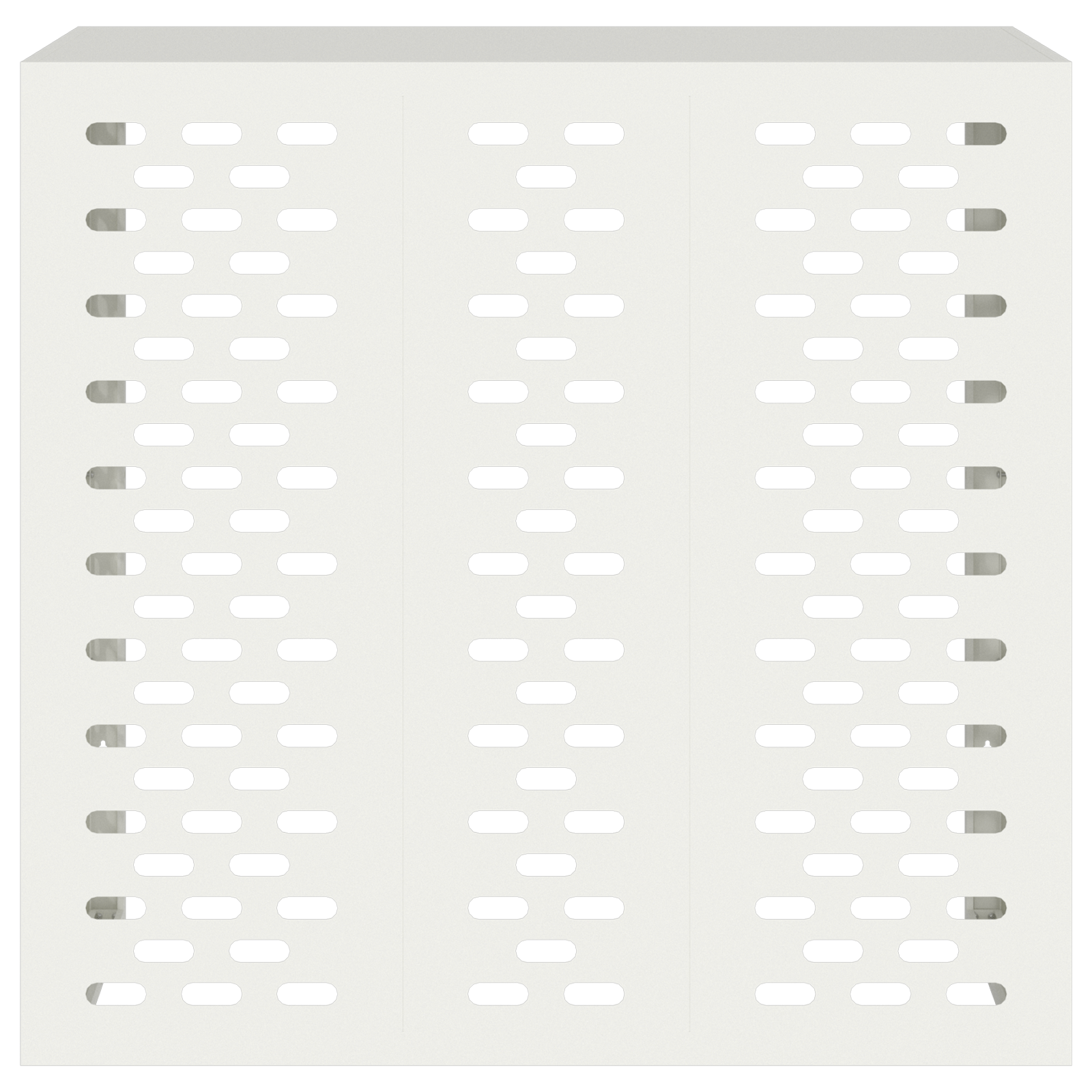 Air Conditioner Cover White 110x50x105 cm Steel - Image 6