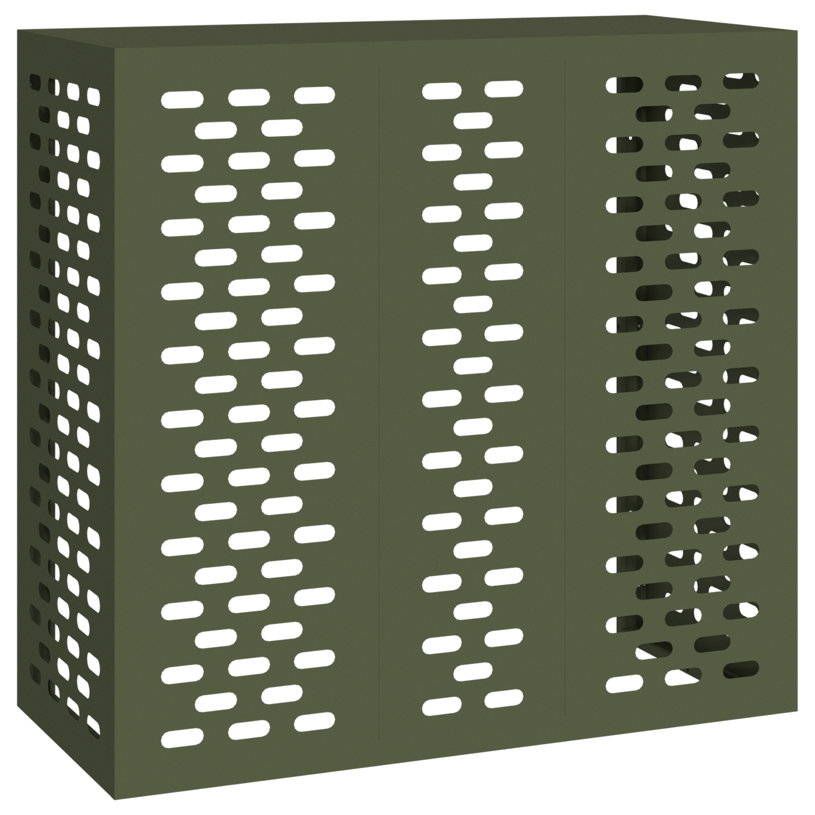 Air Conditioner Cover - Olive Green, 110x50x105 cm, Steel - Image 2