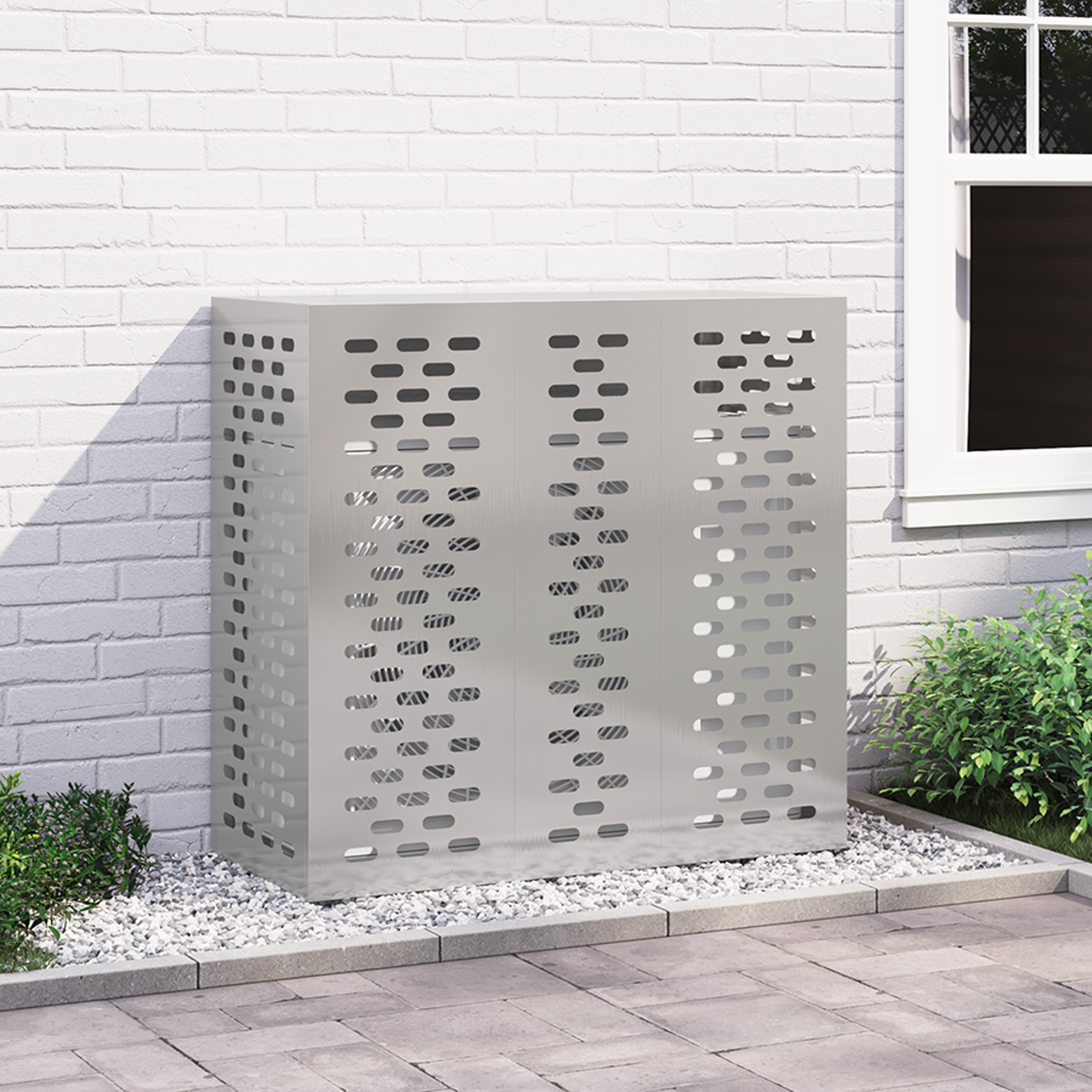 Aircohoes 110x50x105 cm roestvrijstaal