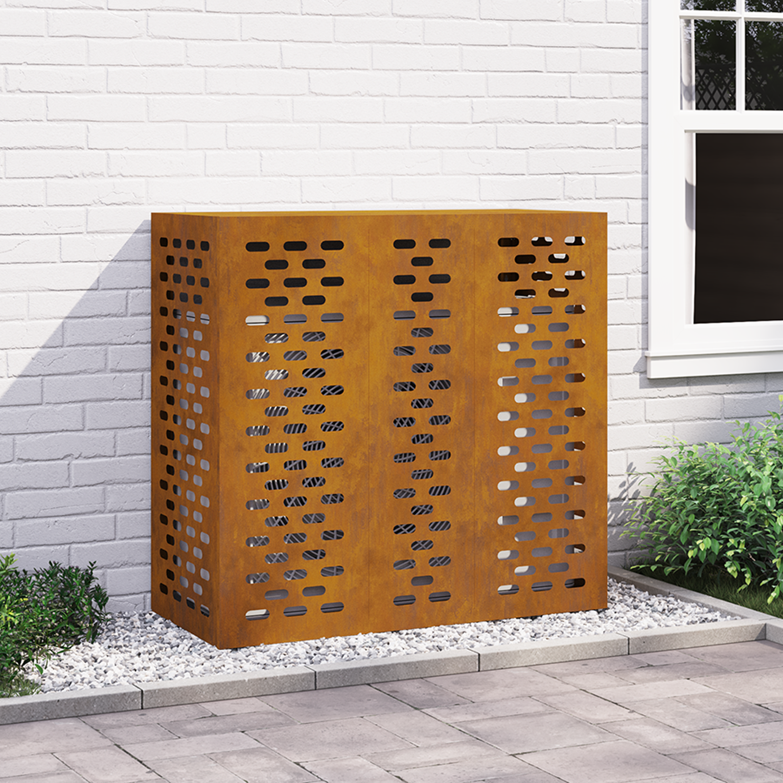 Air Conditioner Cover 110x50x105 cm Weathering Steel