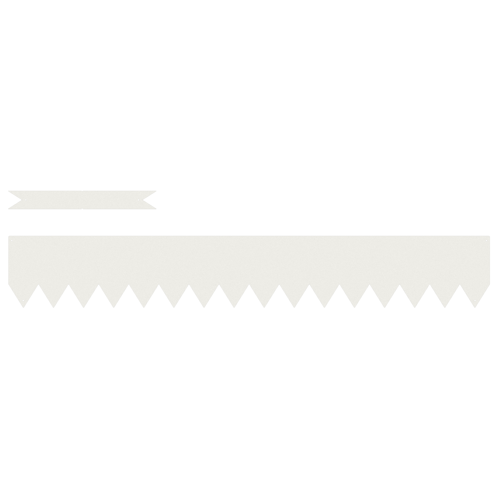 Lawn Edgings 20 pcs White 100x0.5x15 cm Plastic - Image 2
