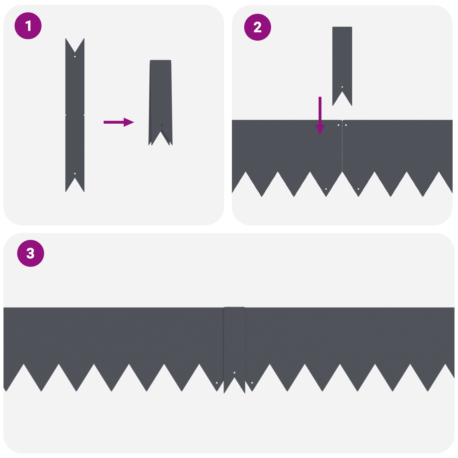 Lawn Edgings 20 pcs Anthracite 100x0,5x15 cm Plastic - Image 4
