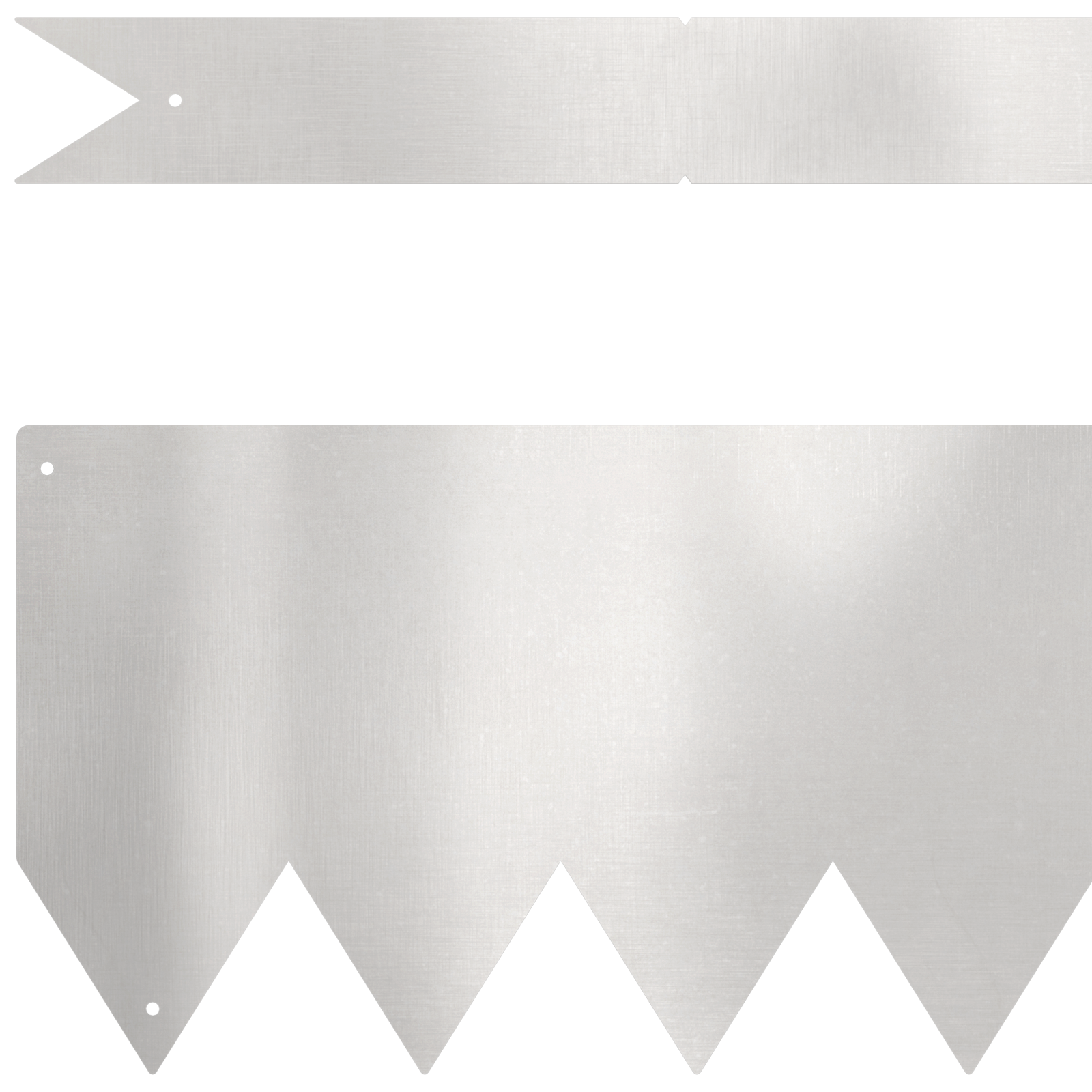 Thumbnail - vidaXL Rasenkanten 10 Stk. 100x0,5x15 cm Edelstahl