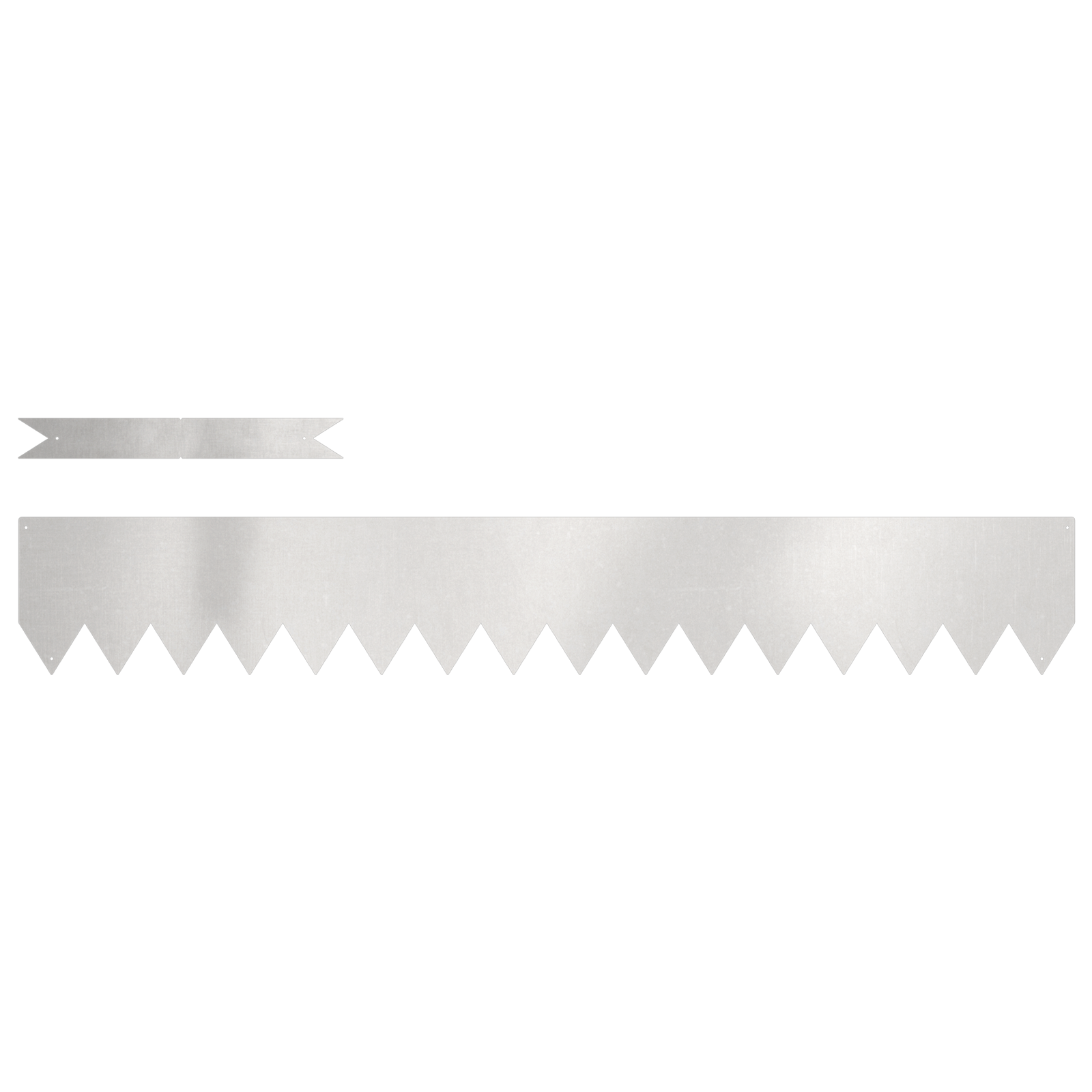 Thumbnail - vidaXL Rasenkanten 10 Stk. 100x0,5x15 cm Edelstahl