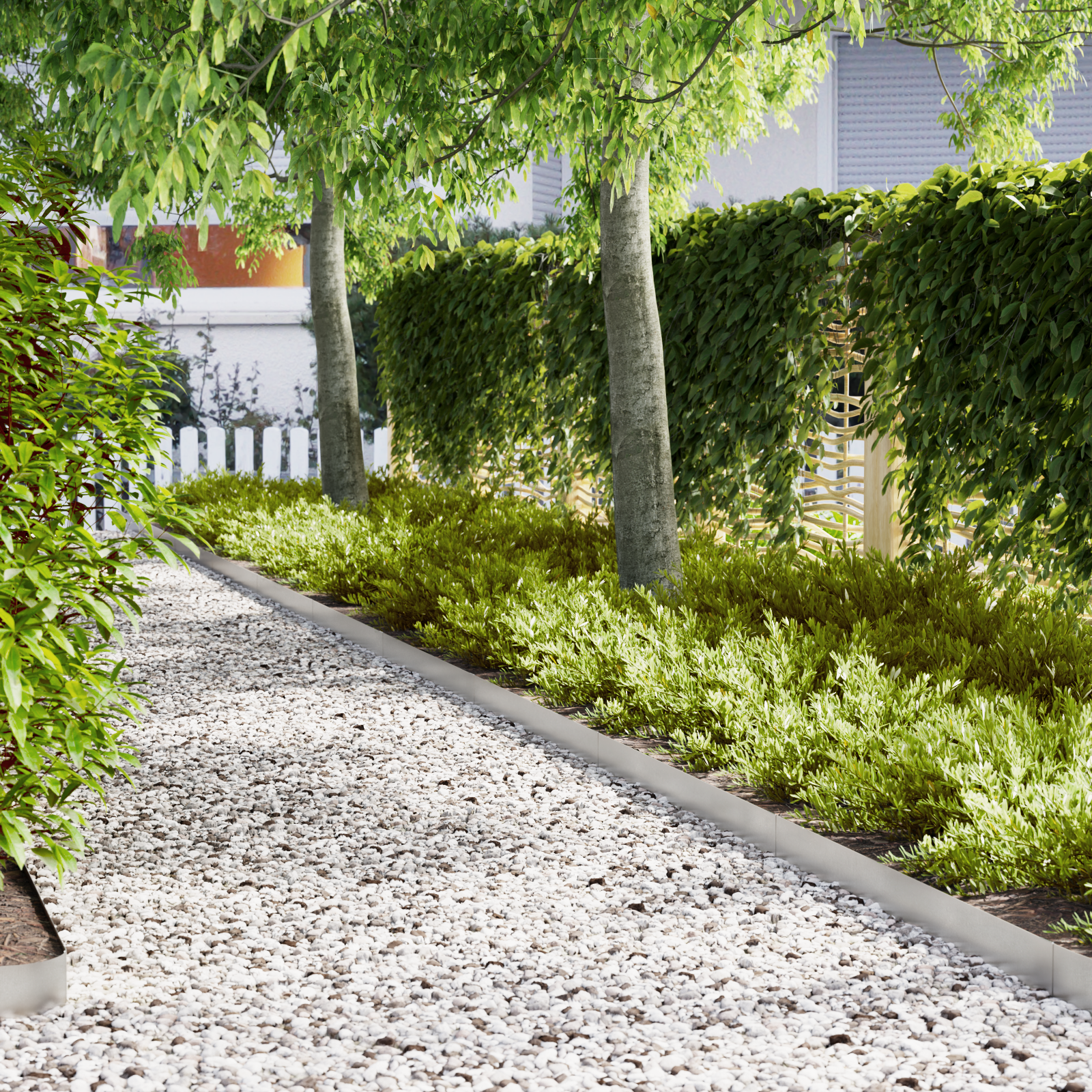 Lawn Edgings 50 pcs 100x0.5x15 cm Stainless Steel